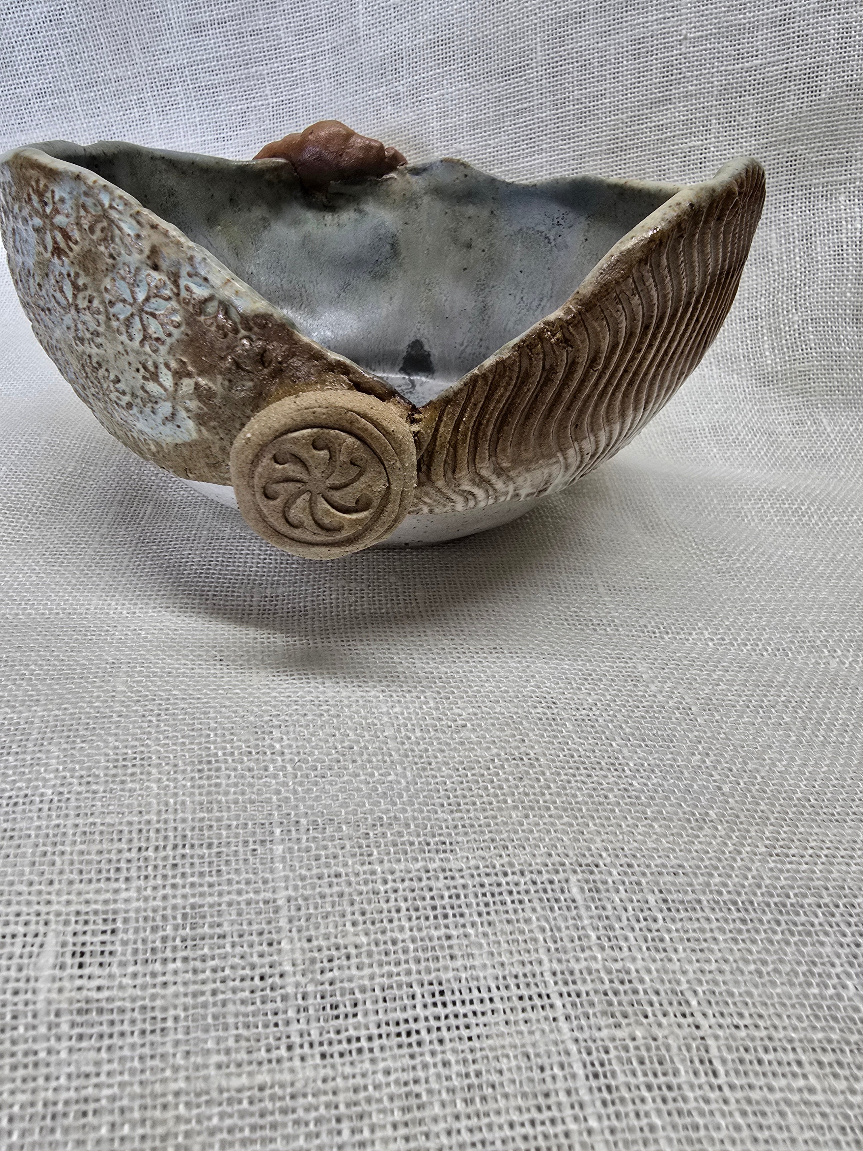 Frozen winter scene bowl