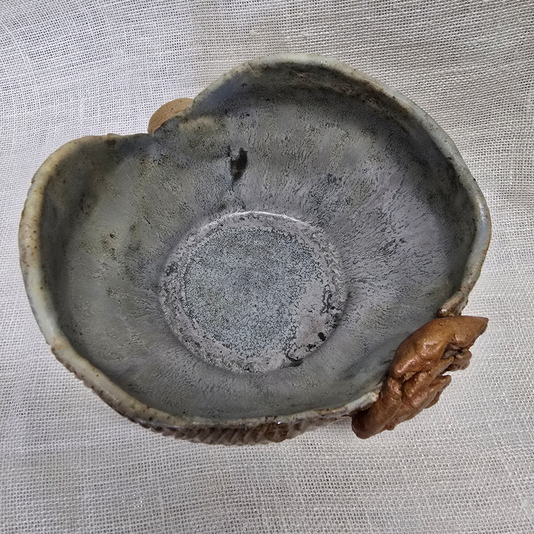 Frozen winter scene bowl