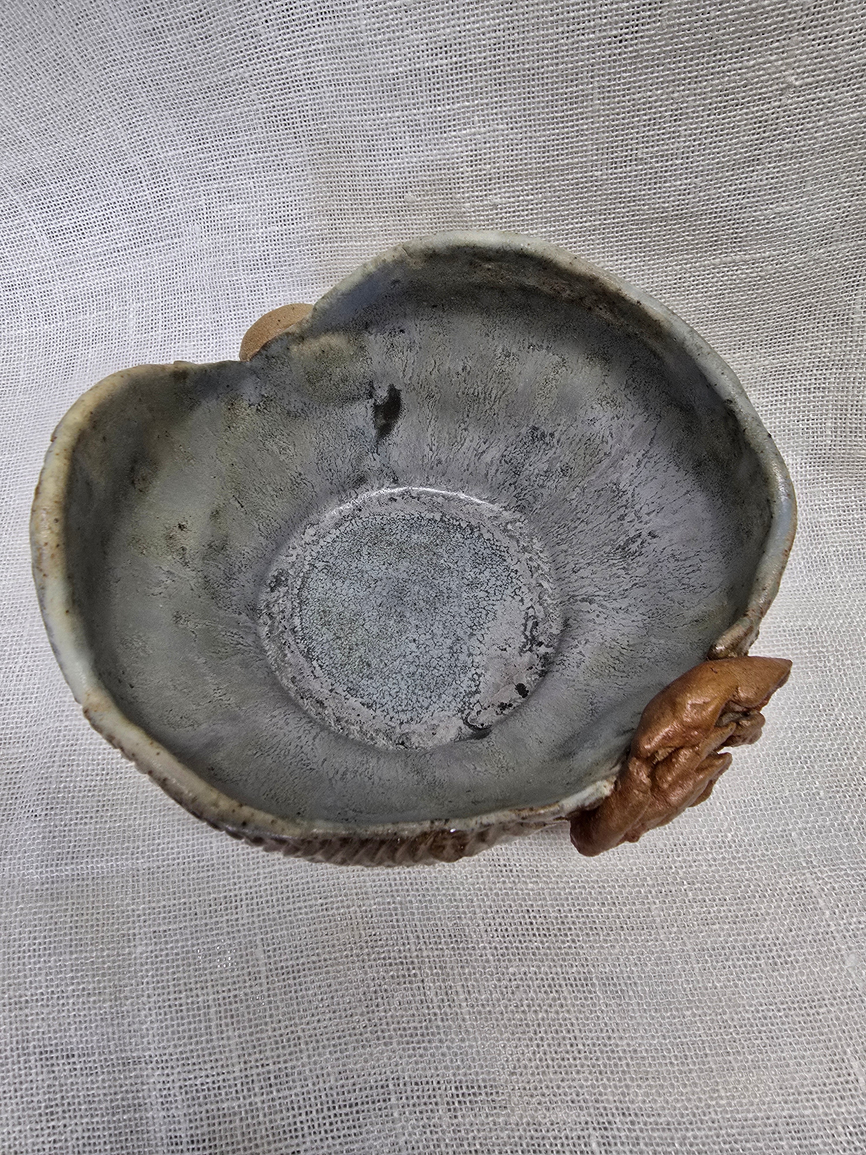 Frozen winter scene bowl