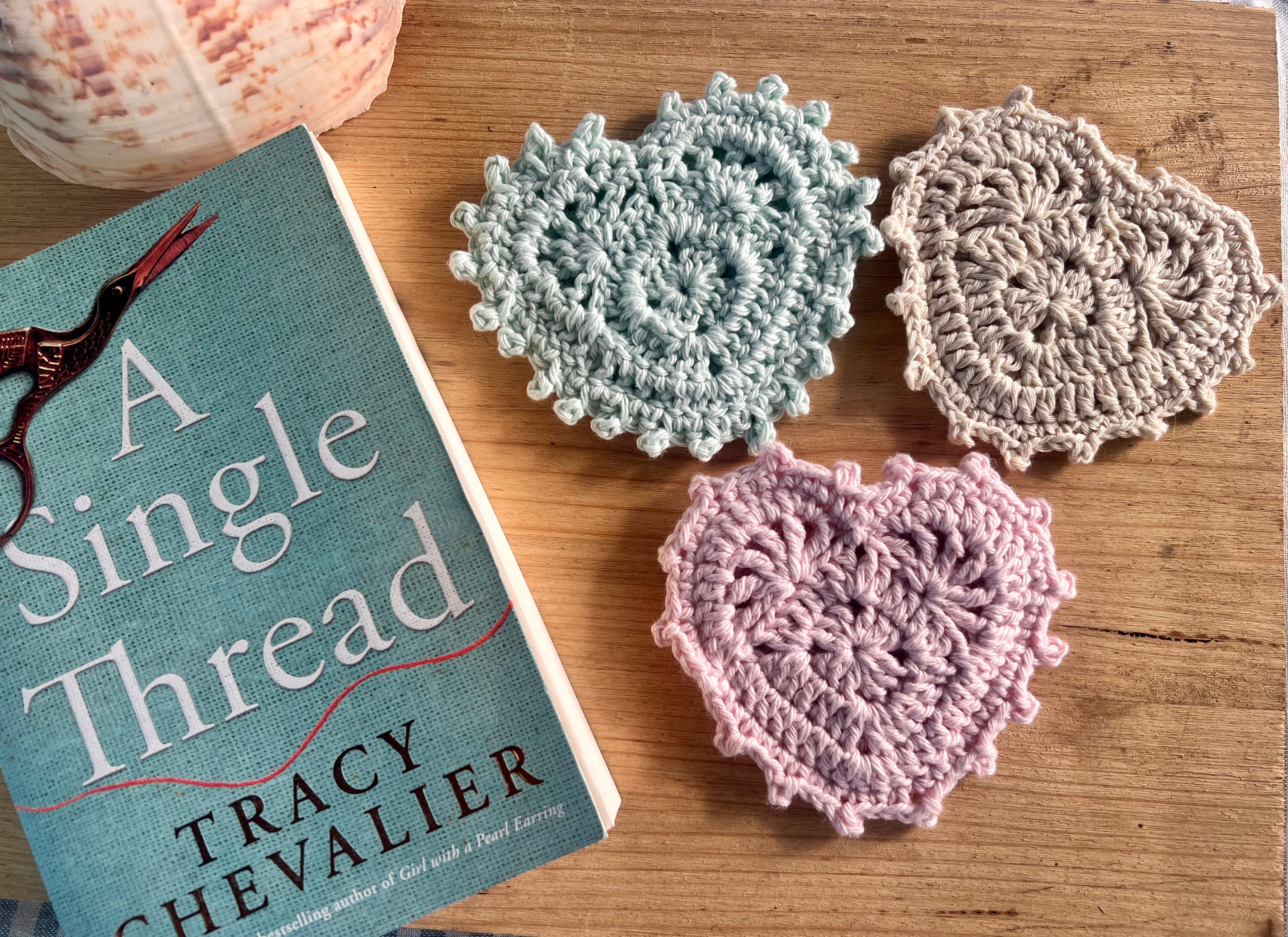 Crochet Heart Bookmark Set of 3 - Book Lover Gift - Heart Bookmark - Teacher Gift