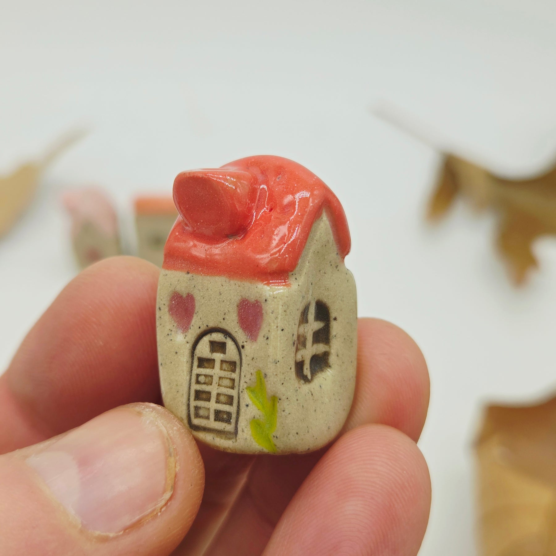 Tiny Ceramic Village - Spring Cottages
