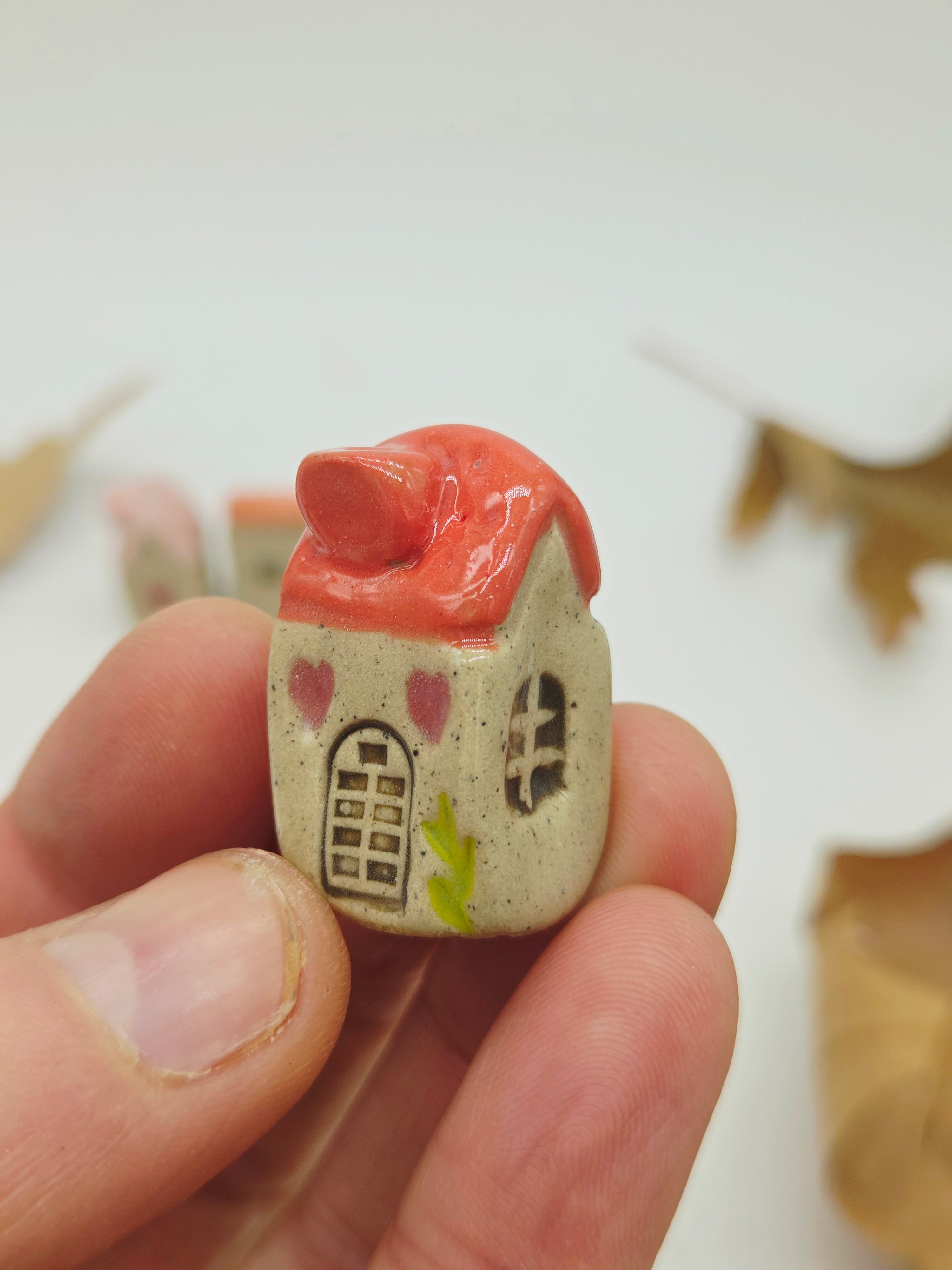 Tiny Ceramic Village - Spring Cottages
