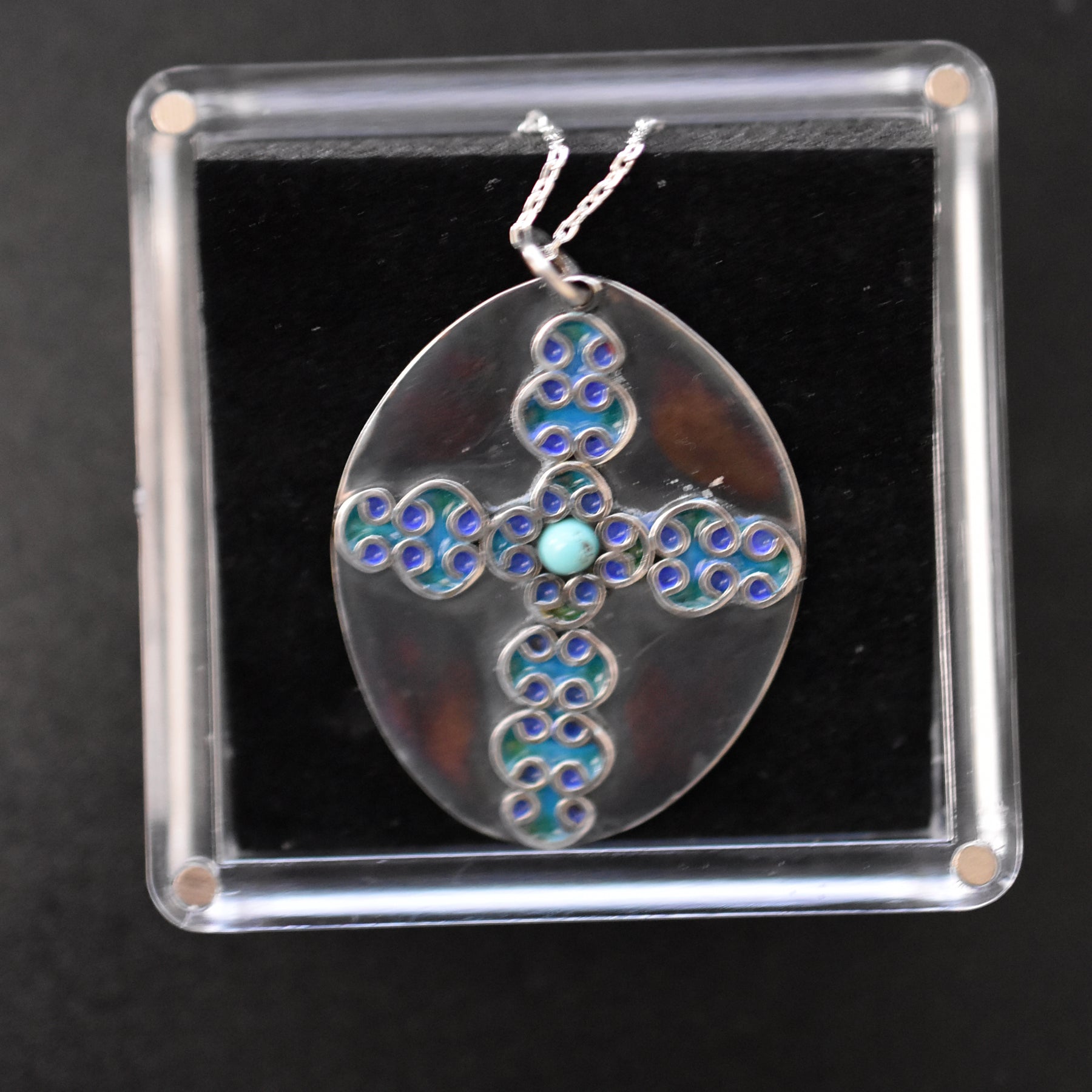 Enameled Pendant