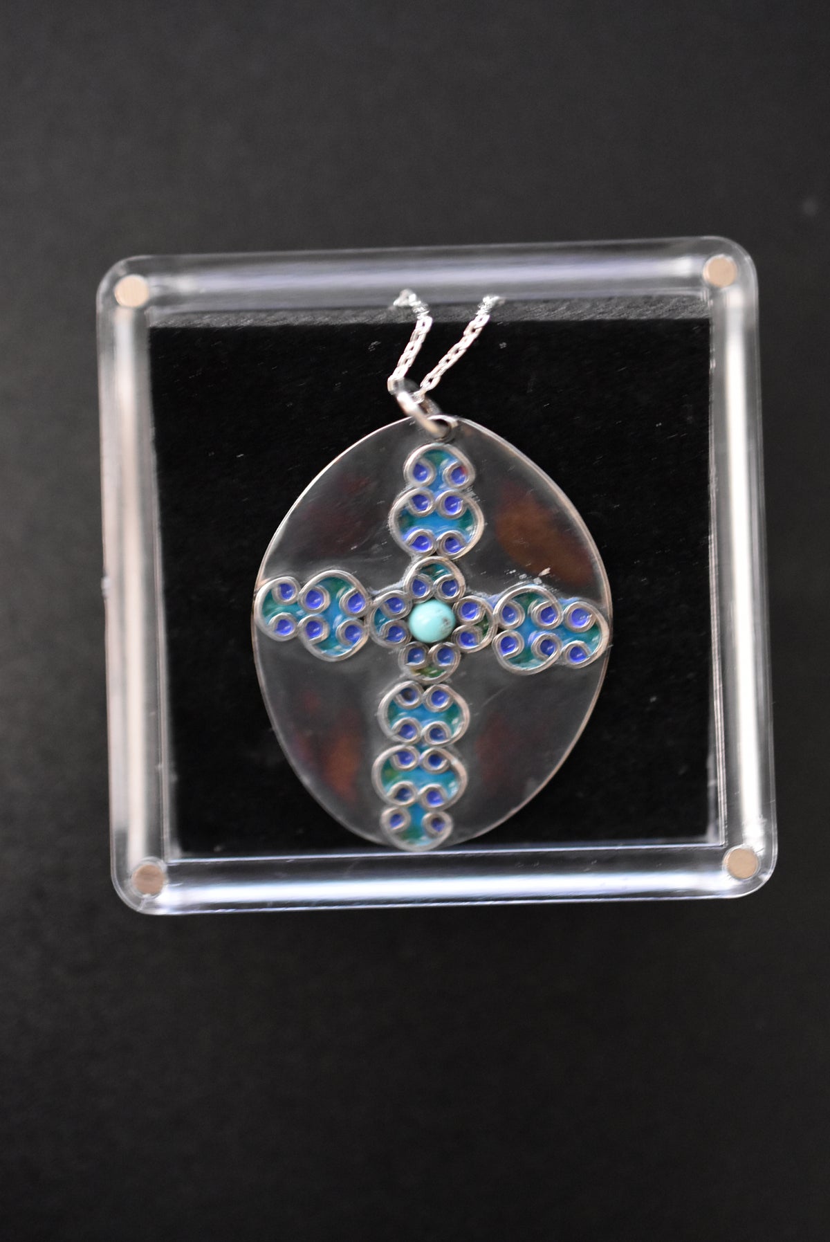 Enameled Pendant