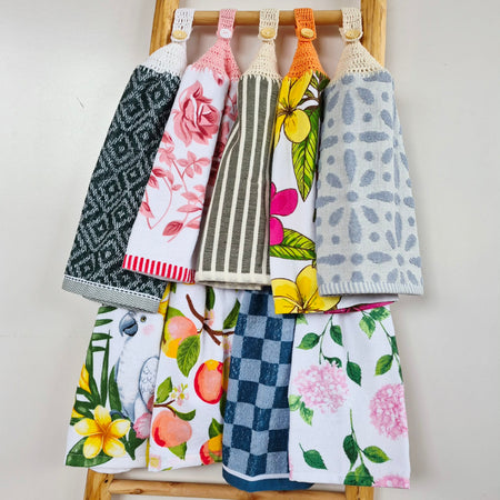Kitchen Hand Towel | Hanging | Cotton | SINGLE LAYER | 9 Styles - 1-9