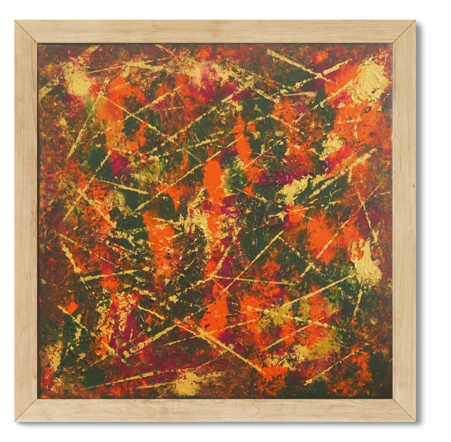 Quiet Heat - Abstract Textured Acrylic Painting