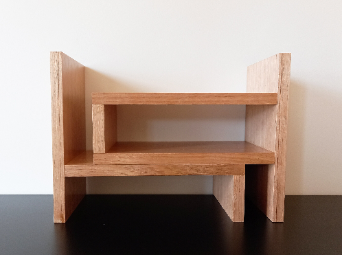 Large Adjustable Tasmanian Oak Desktop Shelf and Organiser
