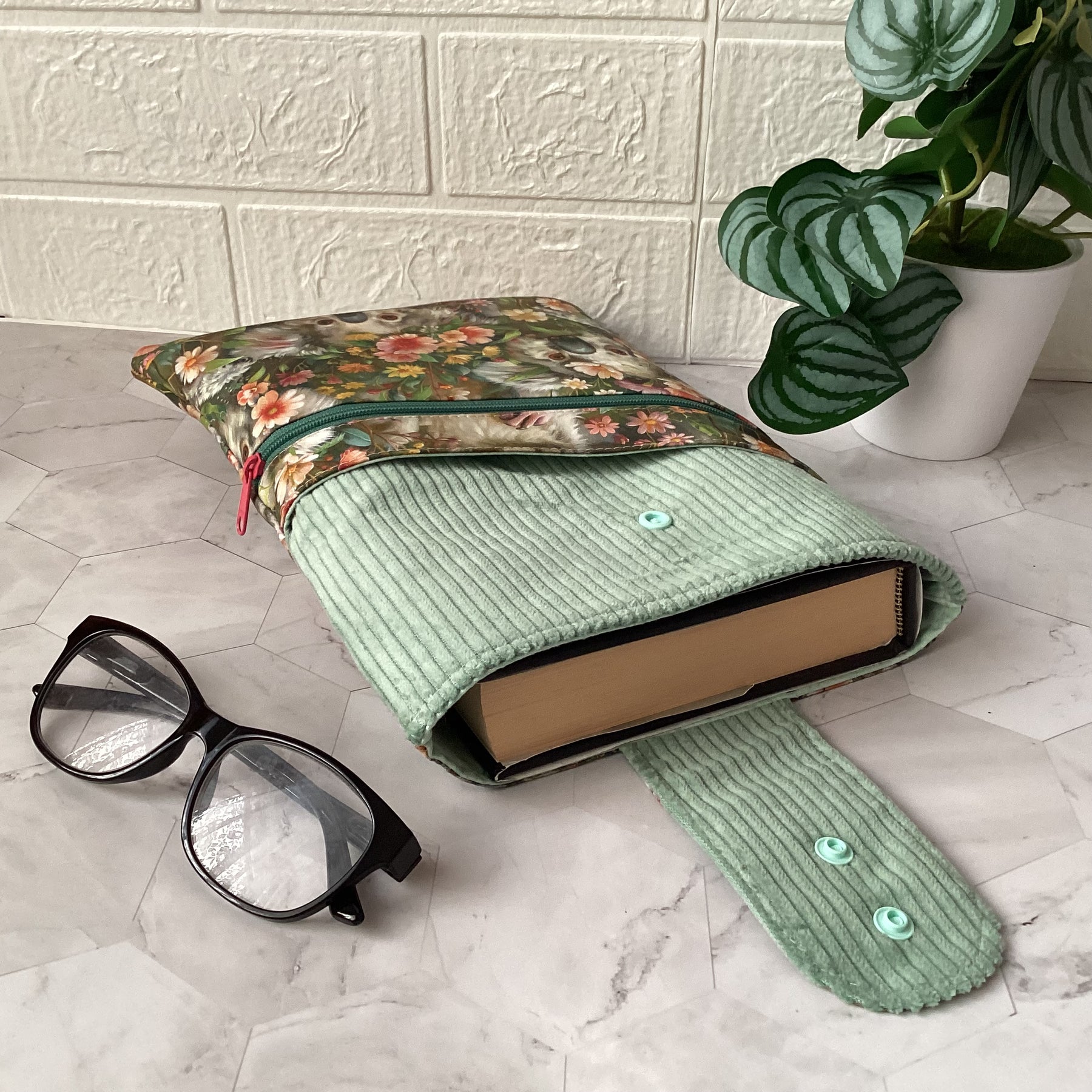 Australian Koalas book sleeve with 2 pockets. iPad, tablet pouch