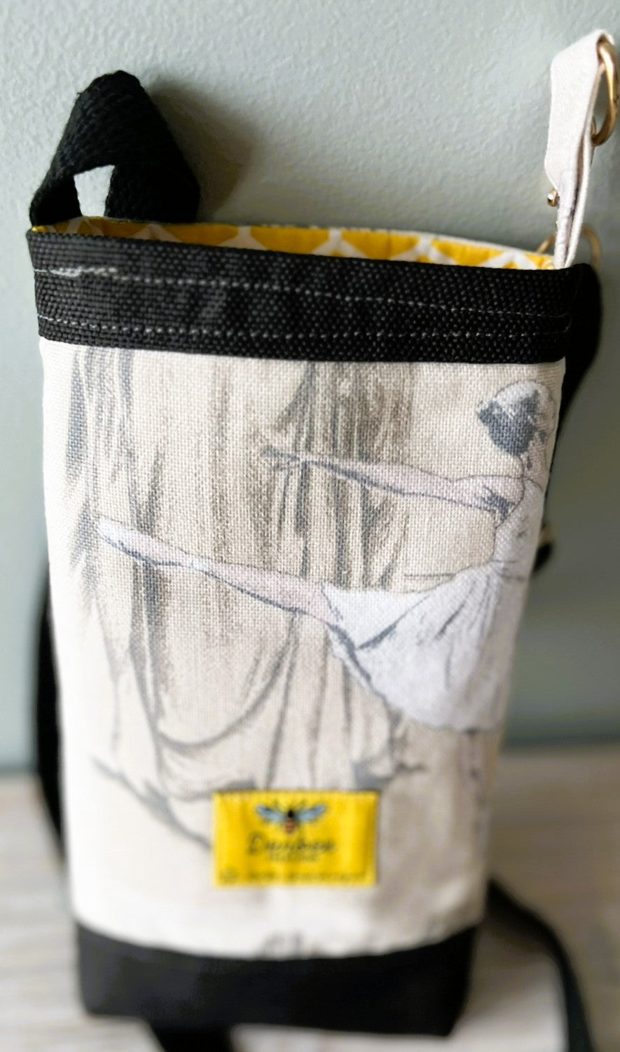 Upcycled Cotton Canvas Dual Cross-Body Phone Pouch
