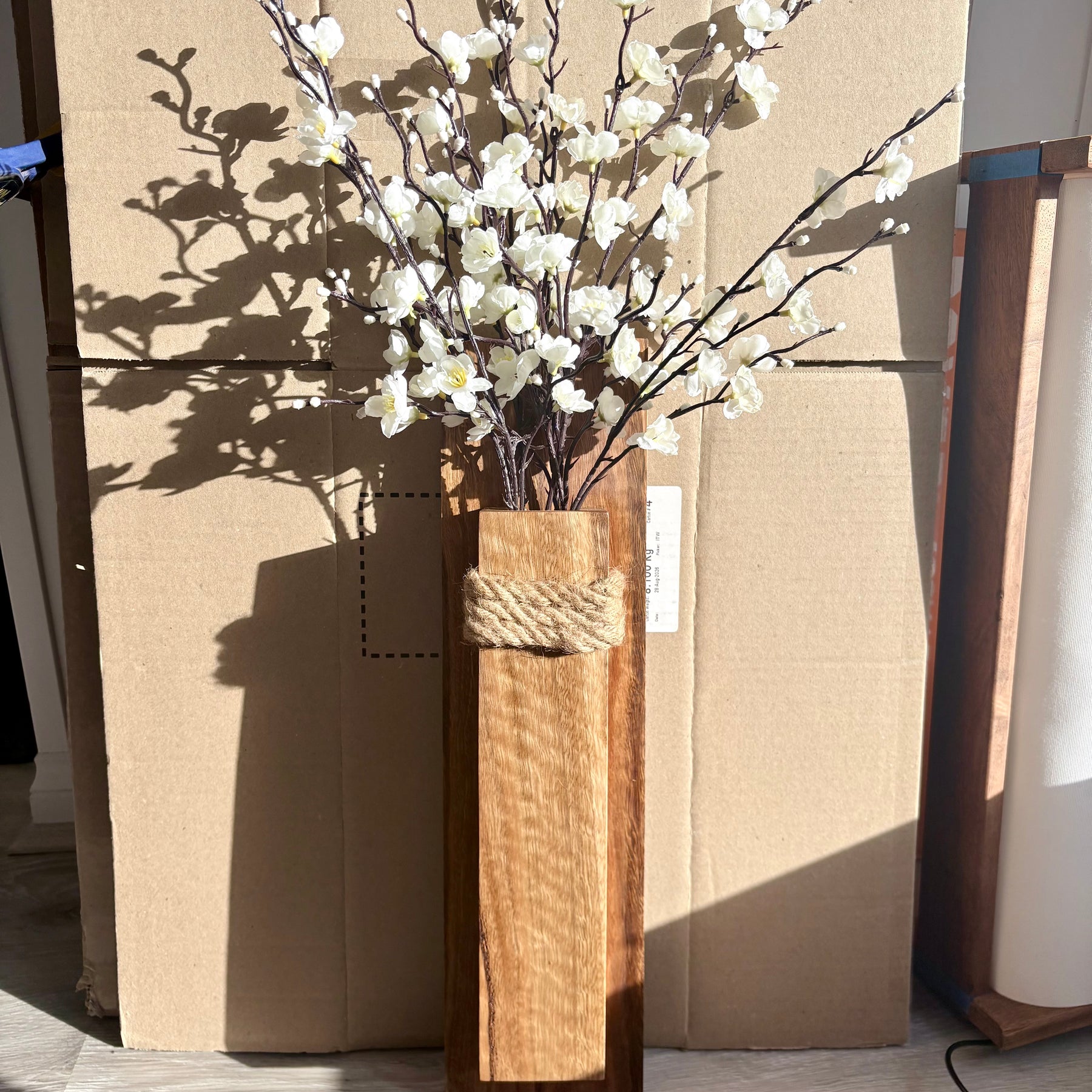Spotted gum Wall pocket vase