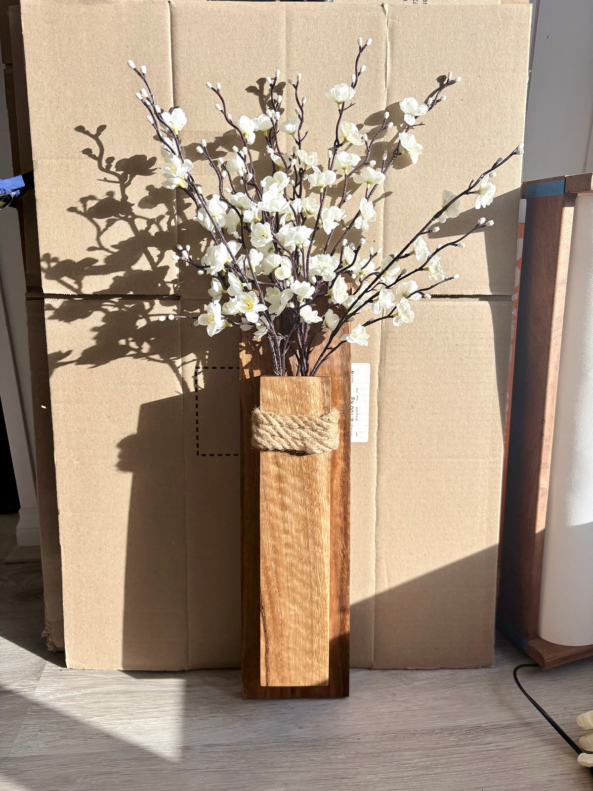 Spotted gum Wall pocket vase