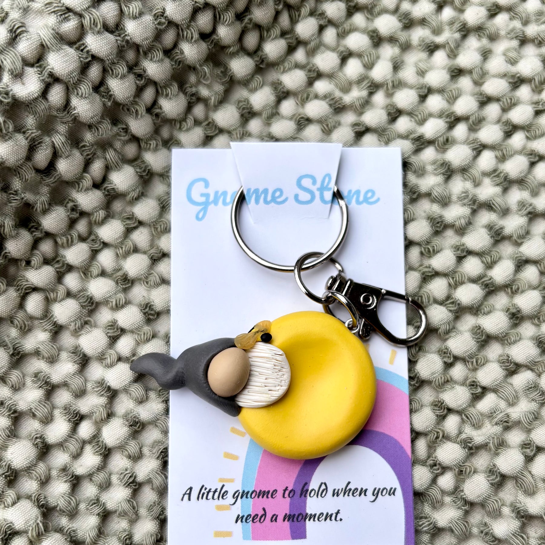 Gnome Stone - Yellow Bumble Bee