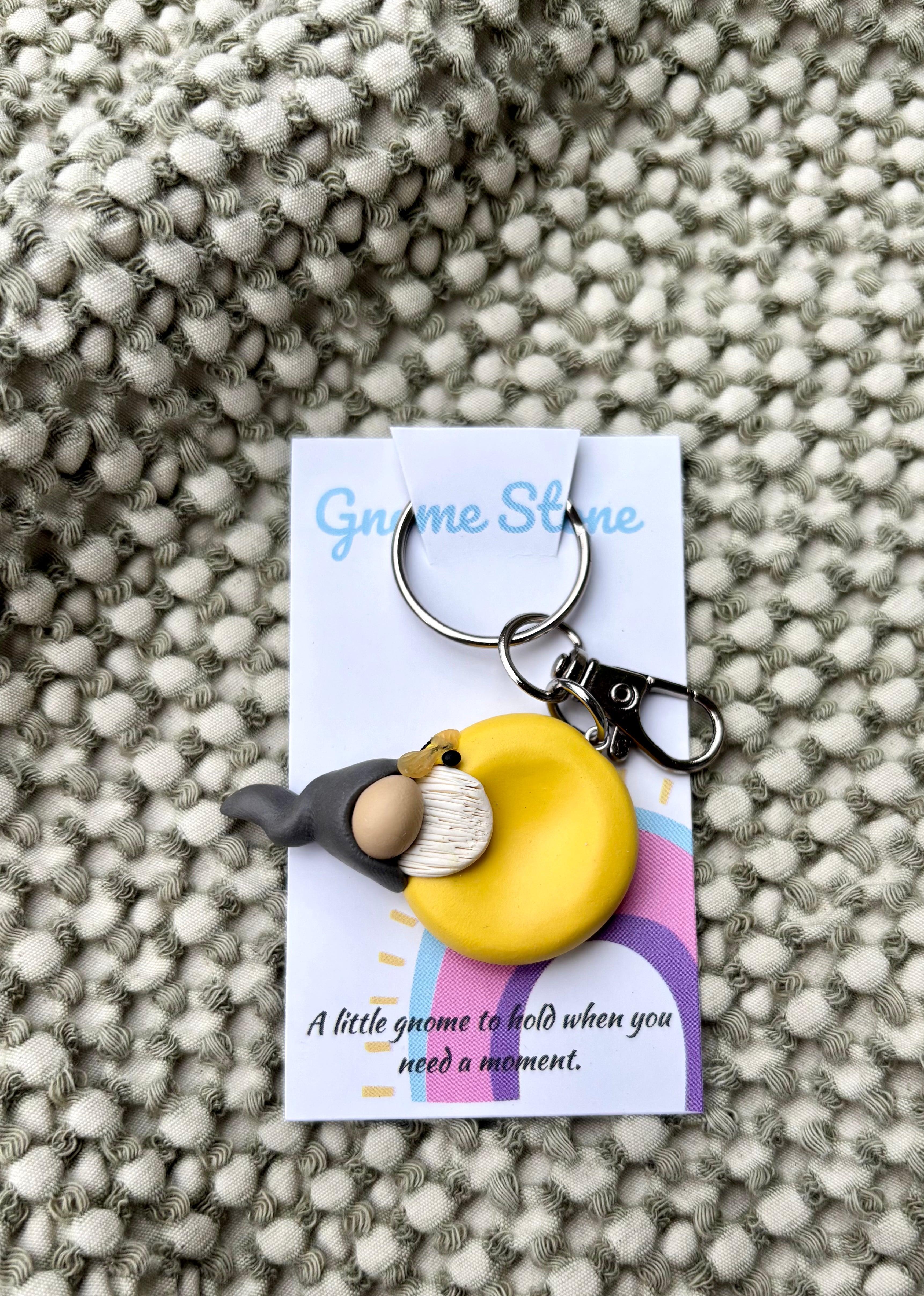 Gnome Stone - Yellow Bumble Bee