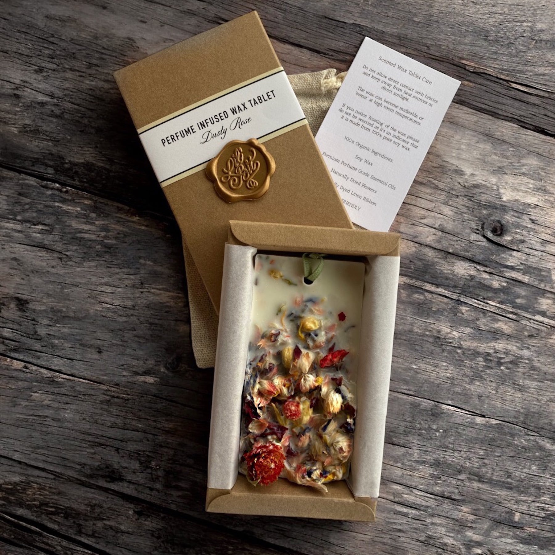 Dusty Rose Perfume Infused Wax Tablet