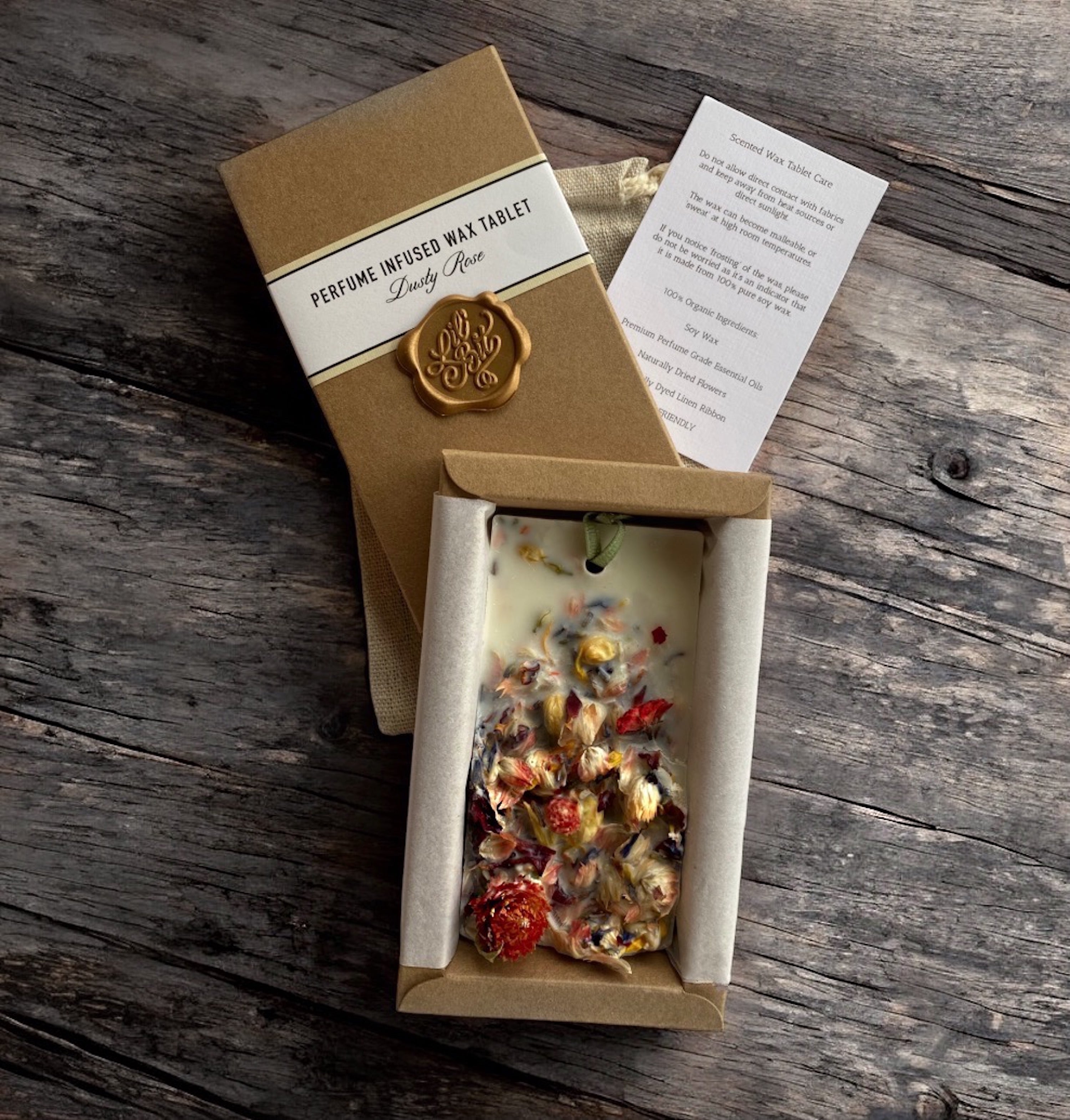 Dusty Rose Perfume Infused Wax Tablet