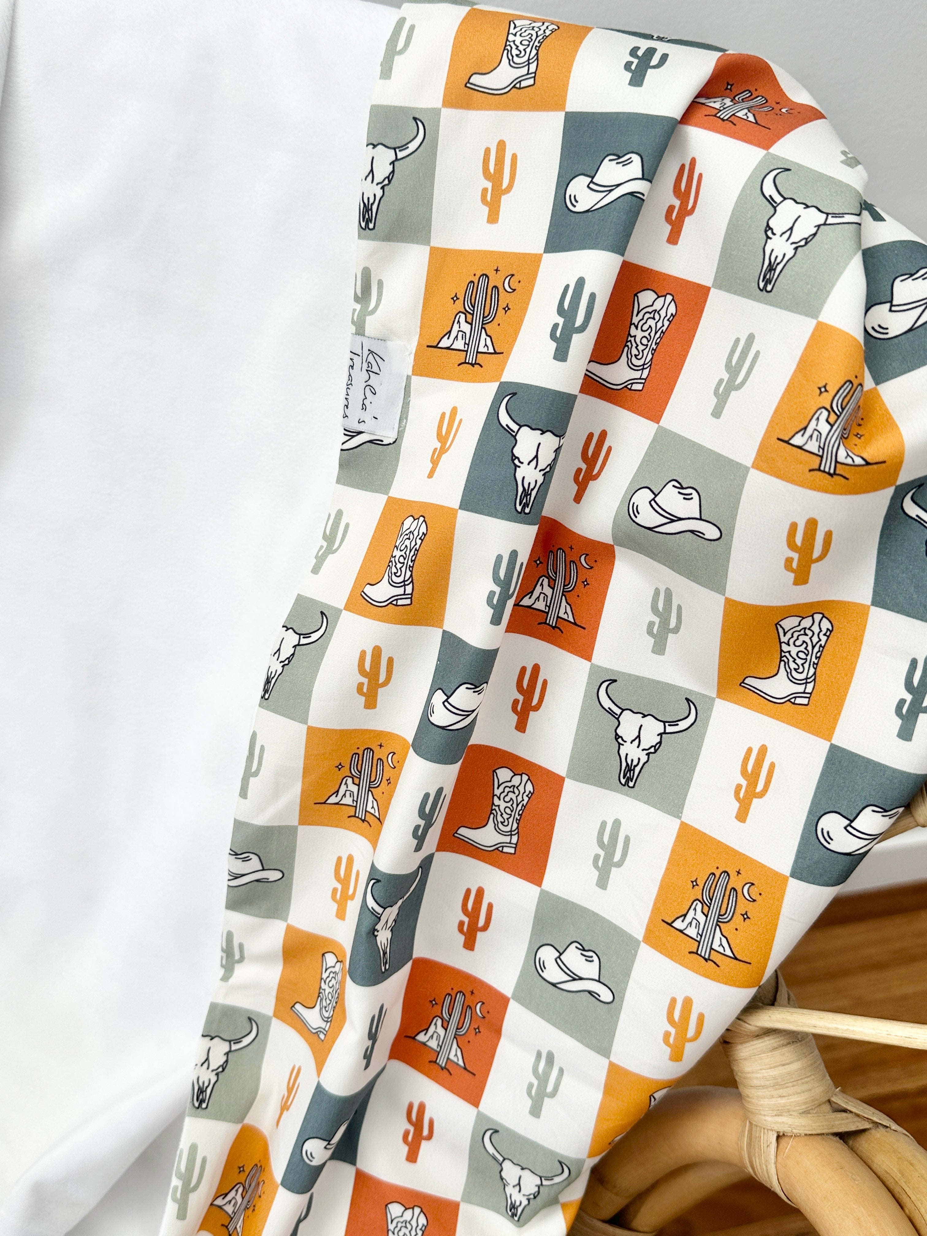 Cowboy Snuggie blanket