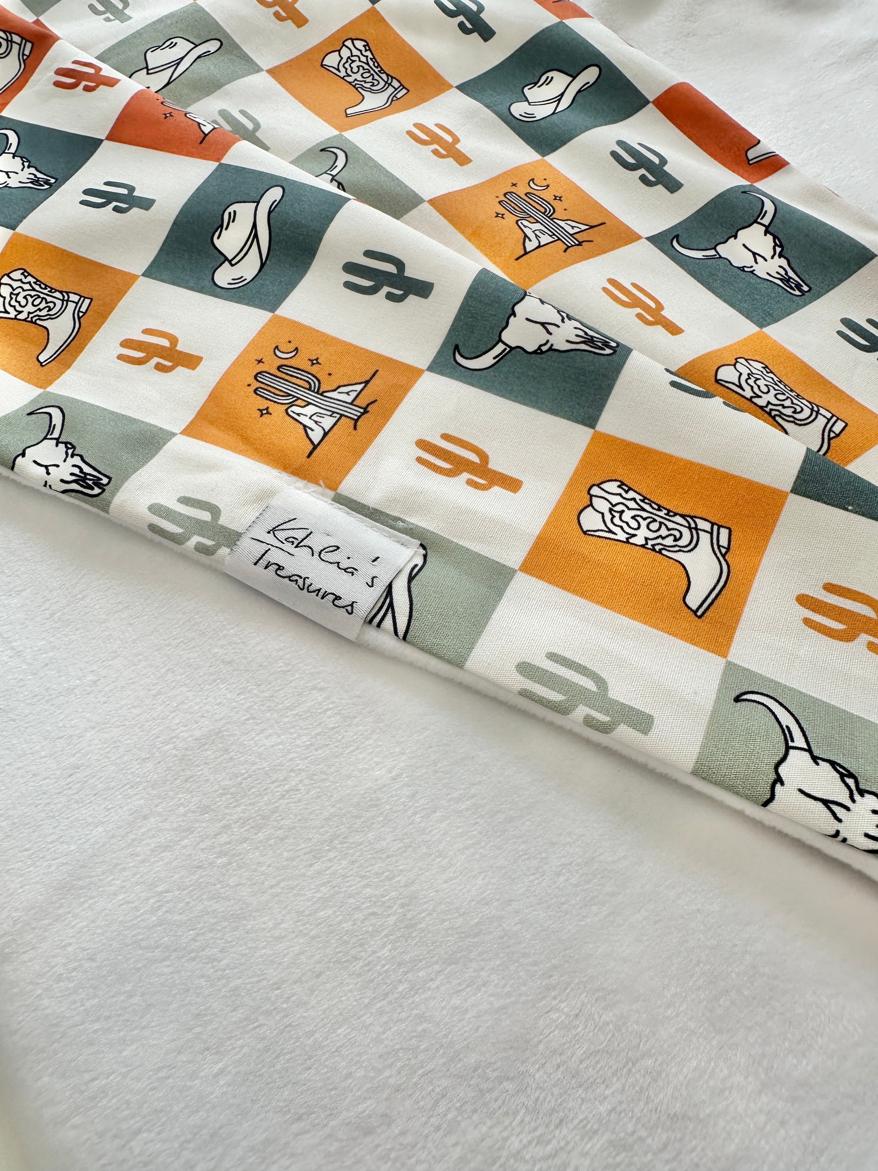 Cowboy Snuggie blanket