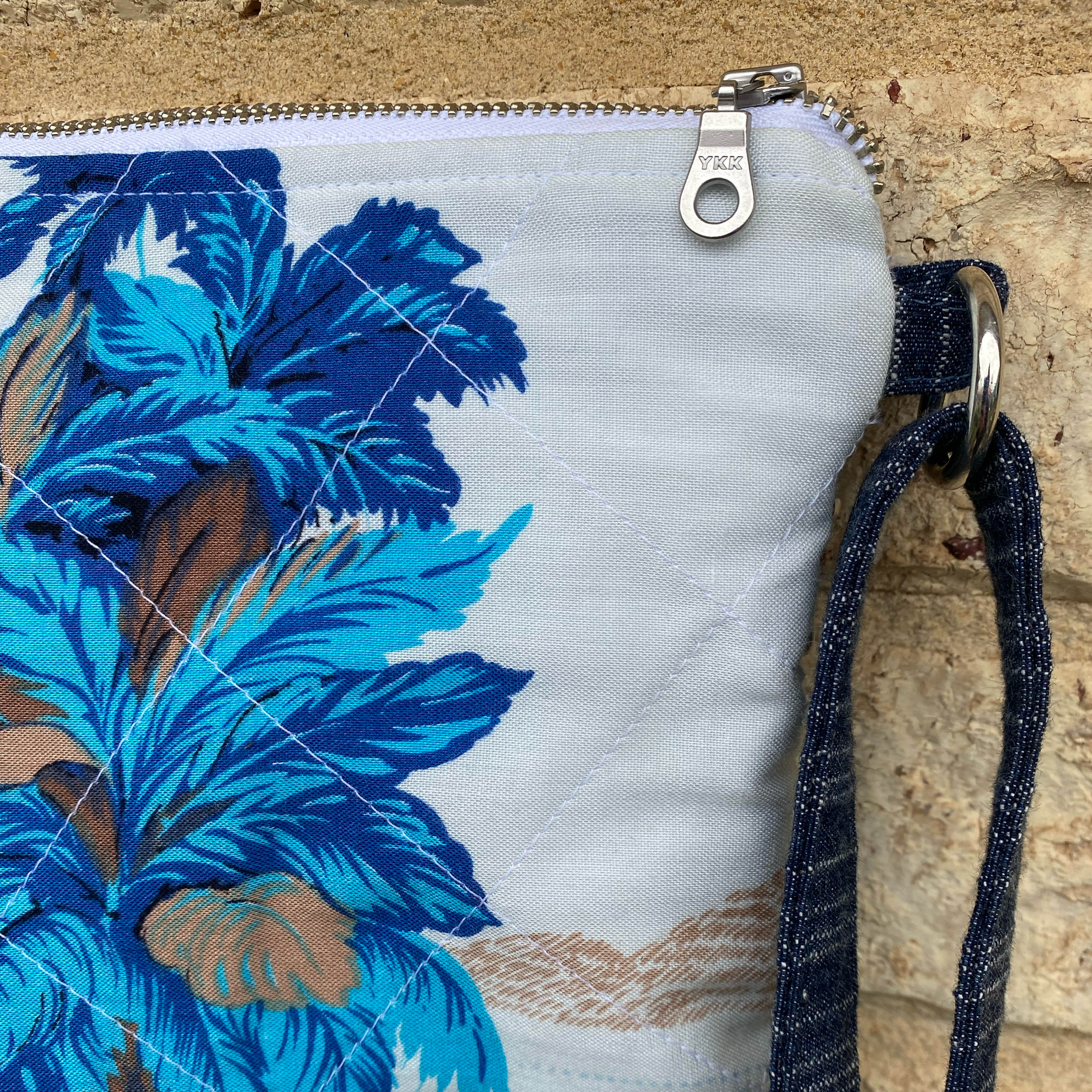 Hawaiian Star Handmade Crossbody Bag Upcycled Vintage Fabrics & Denim