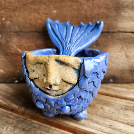 Mermaid salt pig, table gift