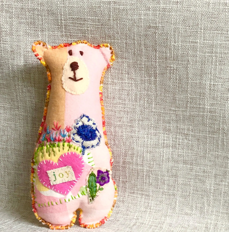 Fibre Art Teddy Bear - Joy