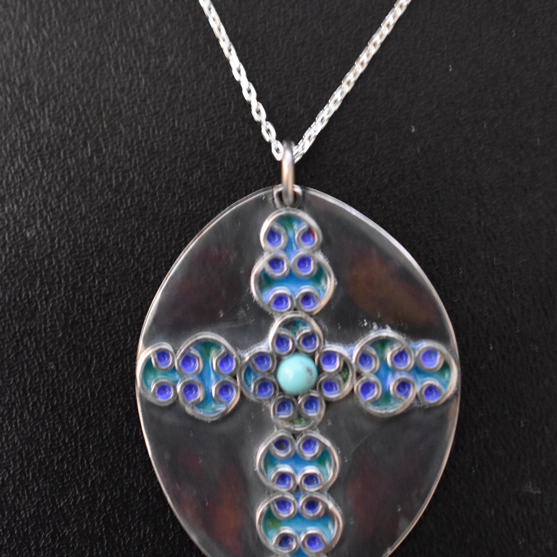 Enameled Pendant
