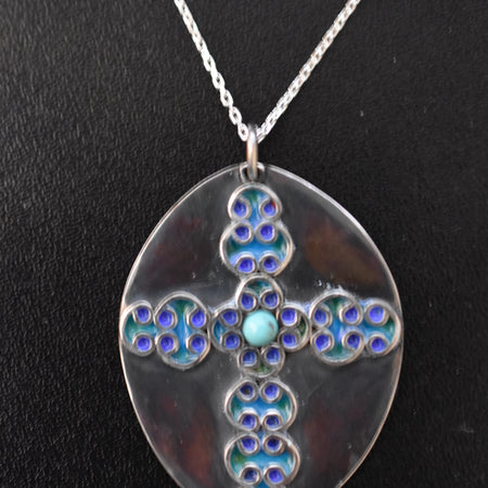 Enameled Pendant