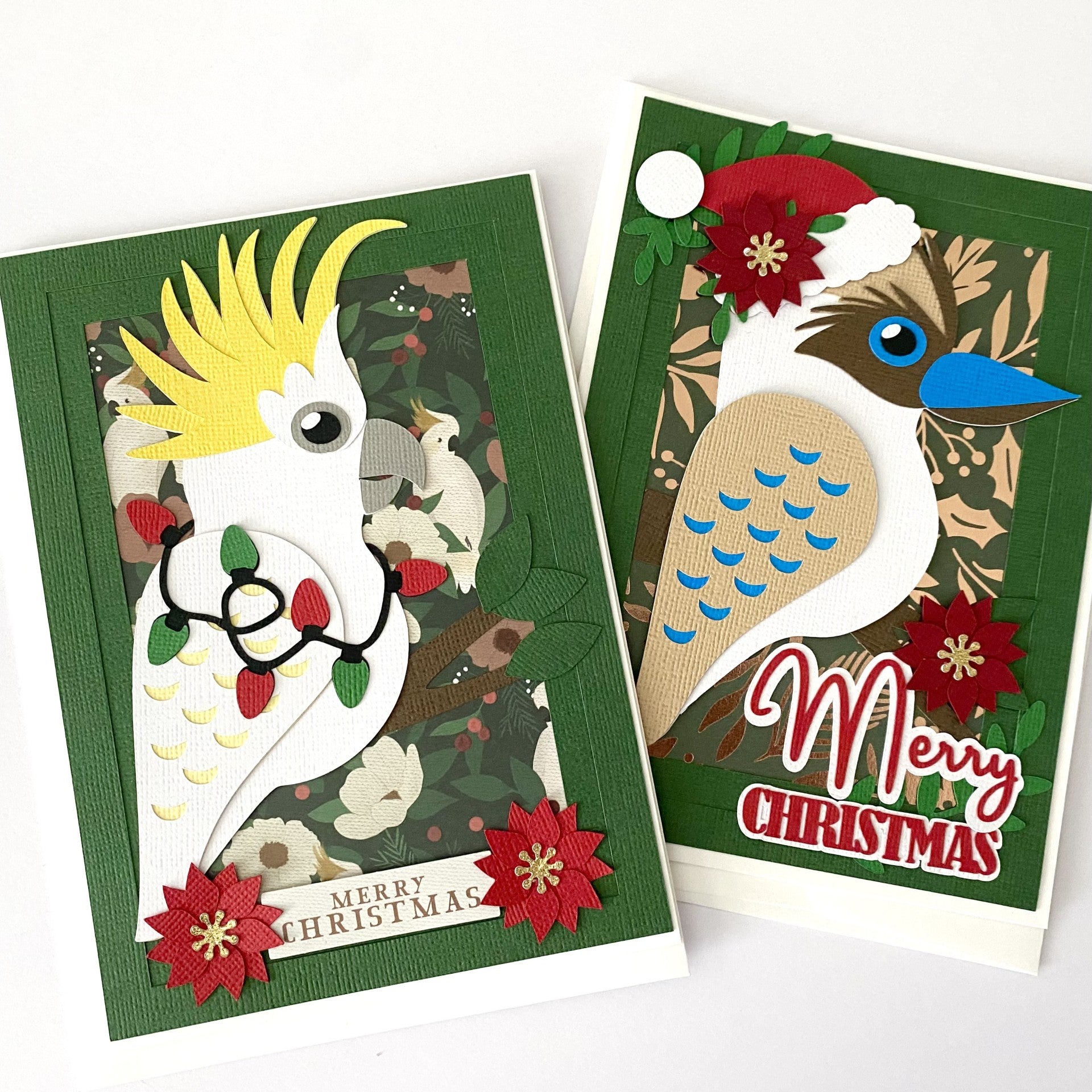 Aussie Christmas native bird cards.