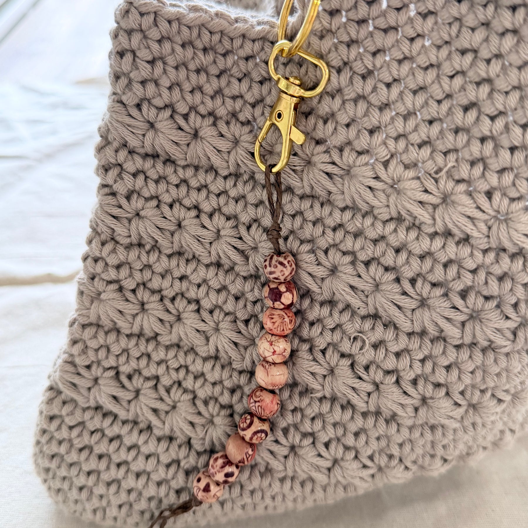 #111 Star Handbag with Beaded keychain