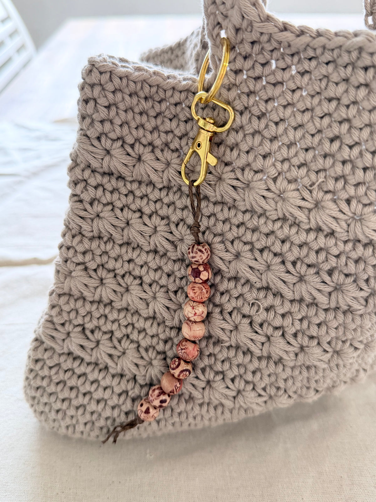 #111 Star Handbag with Beaded keychain