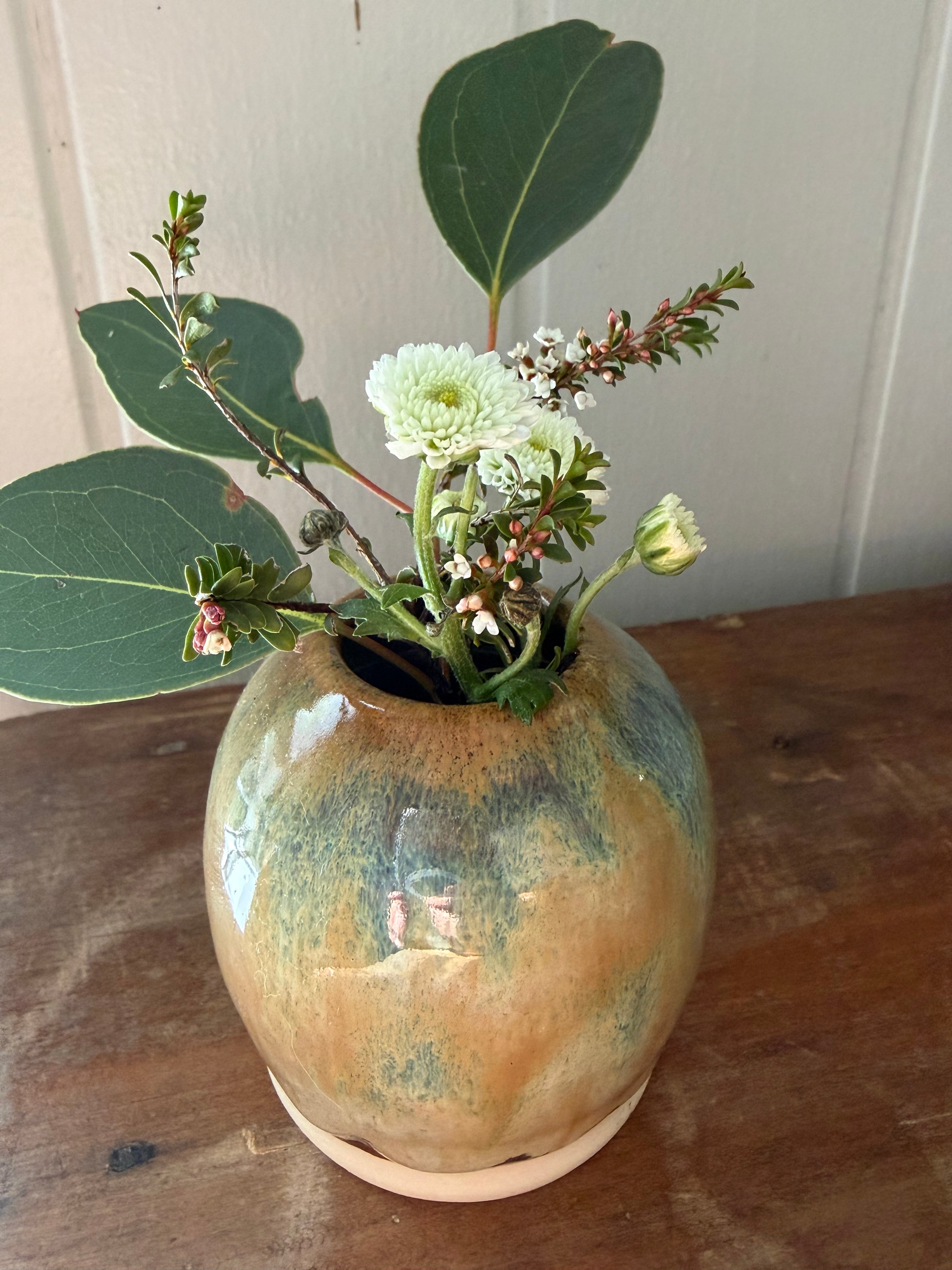 Pottery Mini Vase - Earthy Tones
