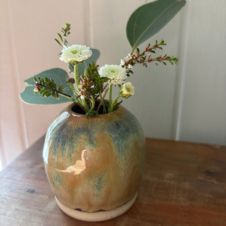 Pottery Mini Vase - Earthy Tones