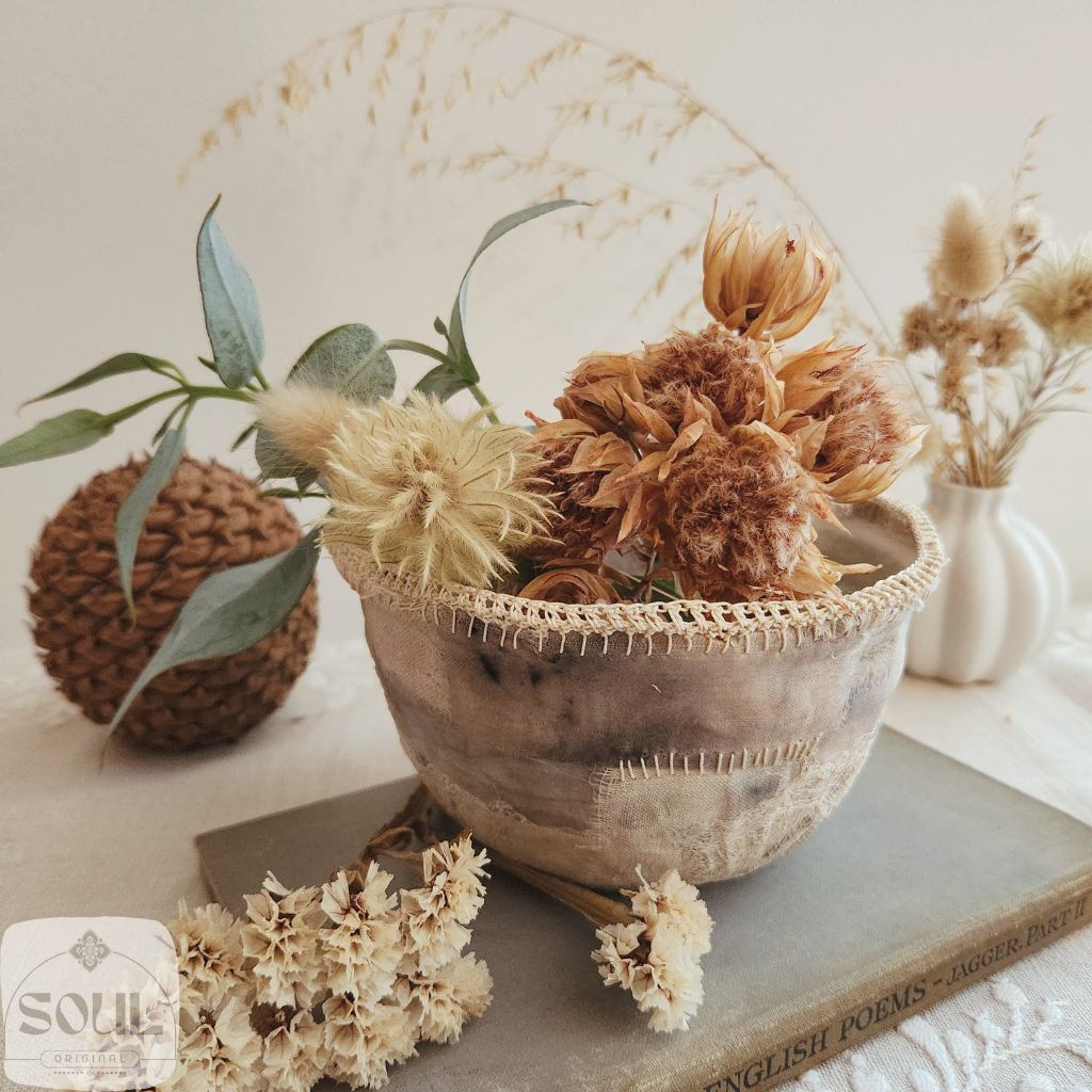 Textile Art Bowl – Natural & Earthy (6)