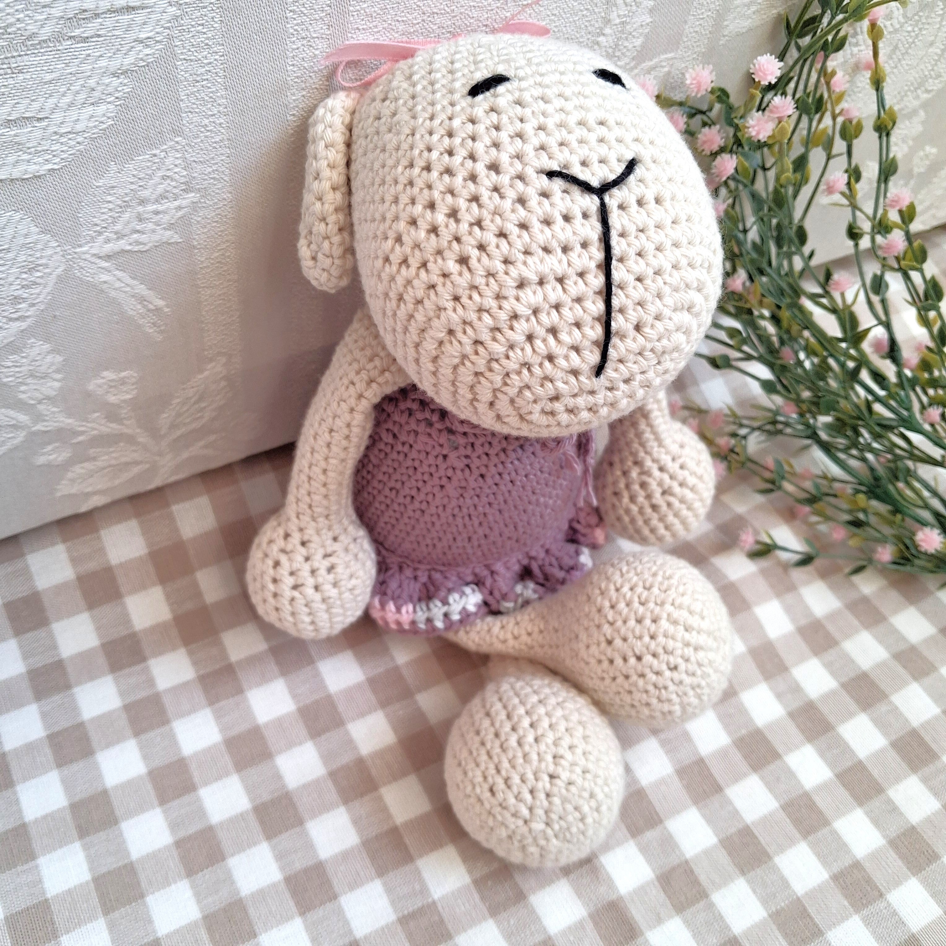 Handmade Crochet Toy Sheep -100% Cotton