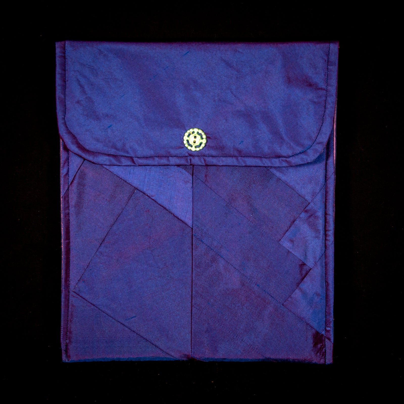 Purple silk Pouch for Tablet