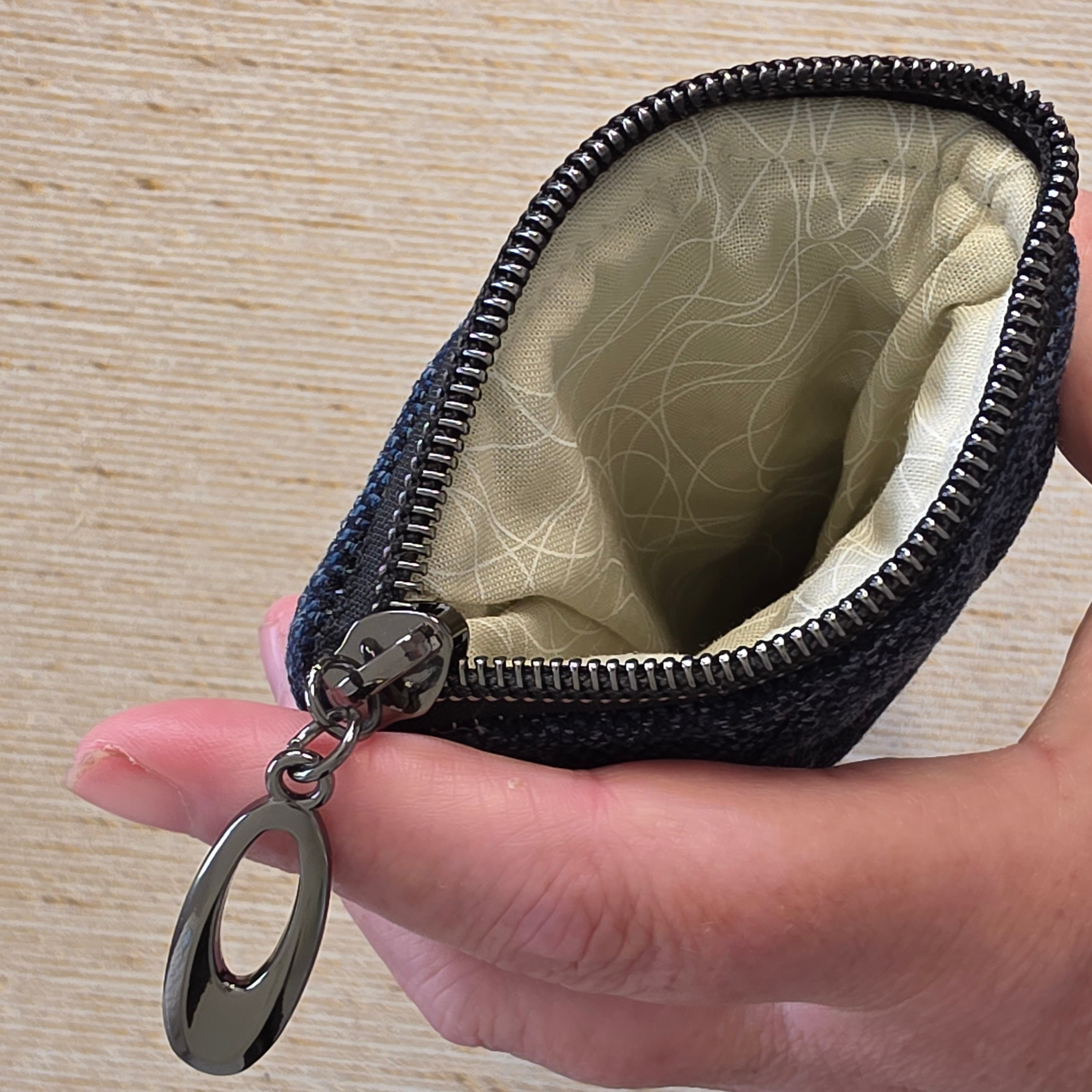 Quilted glasses and sunglasses case, handmade and upcycled