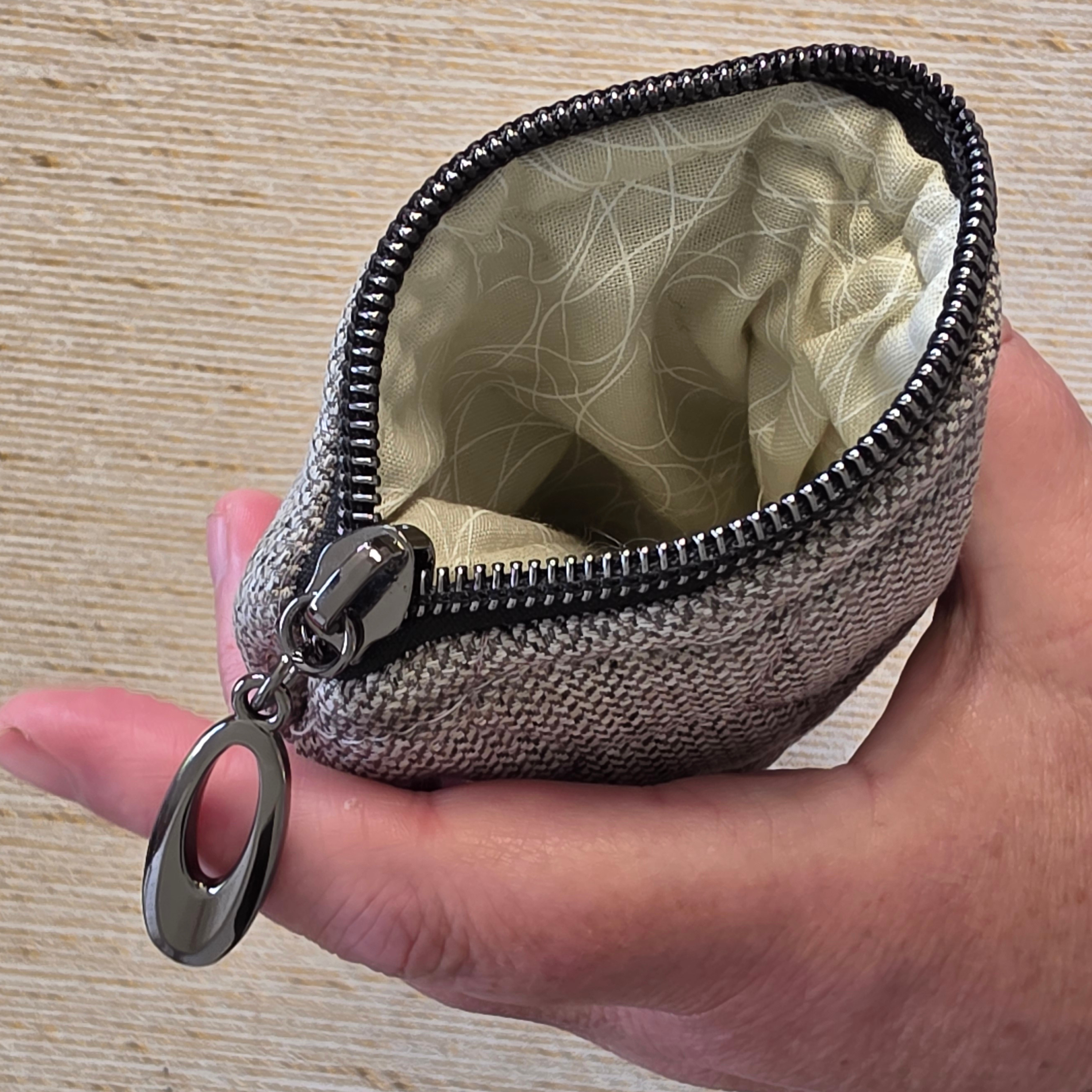 Quilted glasses and sunglasses case, handmade and upcycled