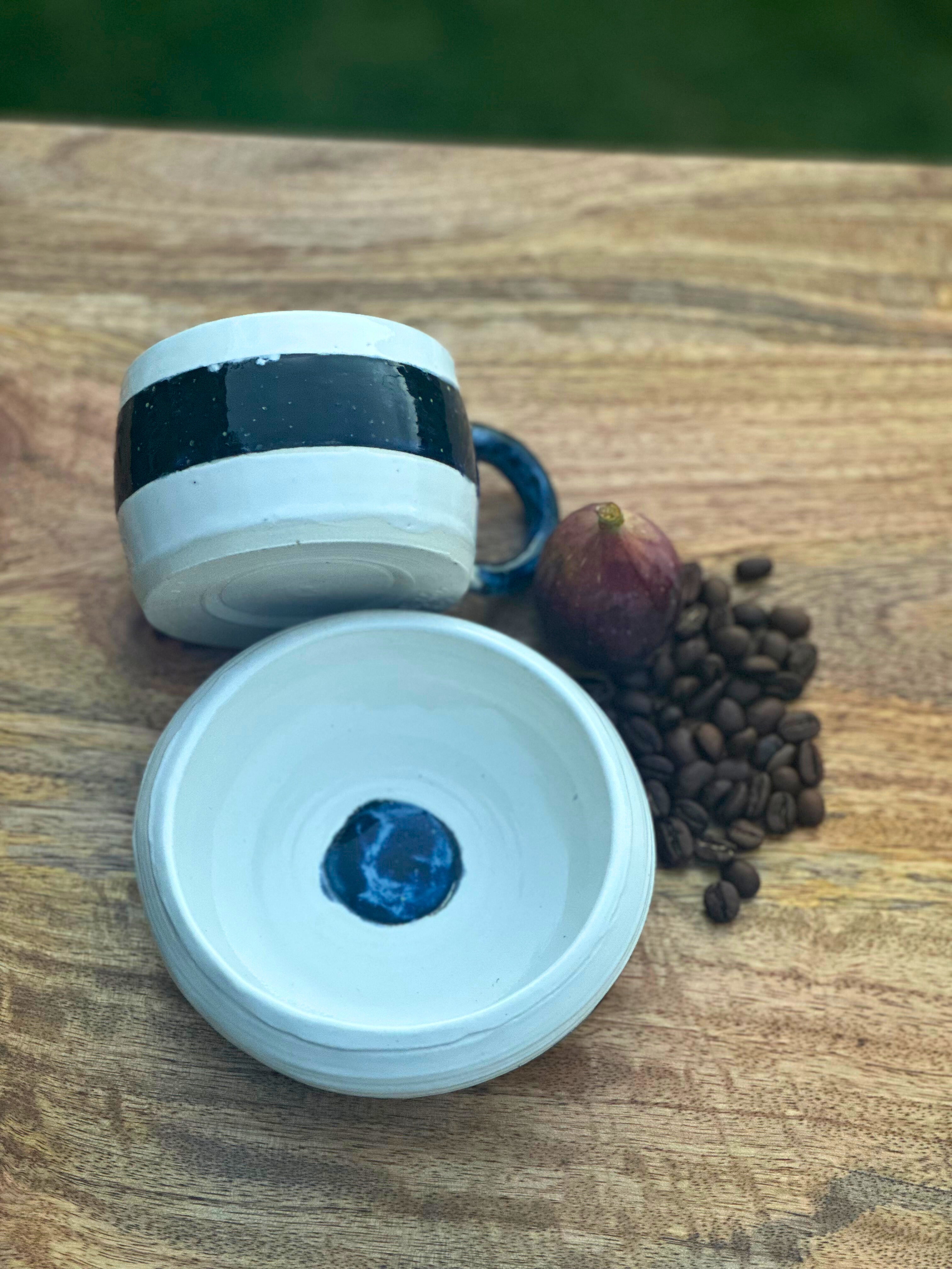 Ceramic Mug and Bowl Set - Magna Blue - Australian Pottery