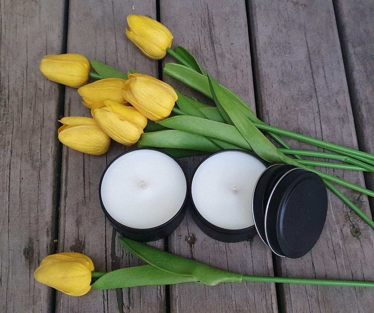 Goat Milk Soap Soy Candle Gift Set: Custom Scents, Face Towel or Dried Lavender Bundle.