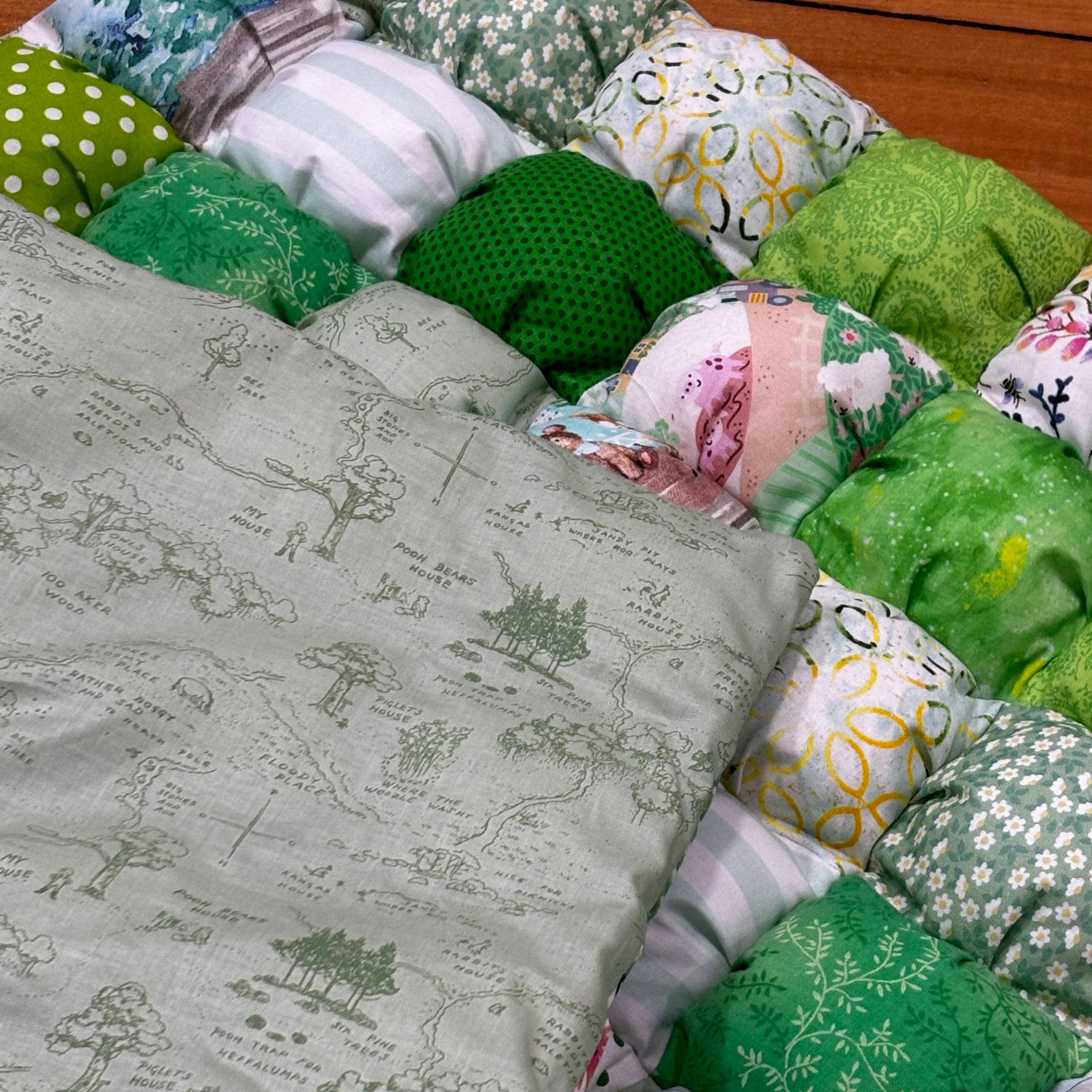 Handmade Puff Quilt & Play Mat