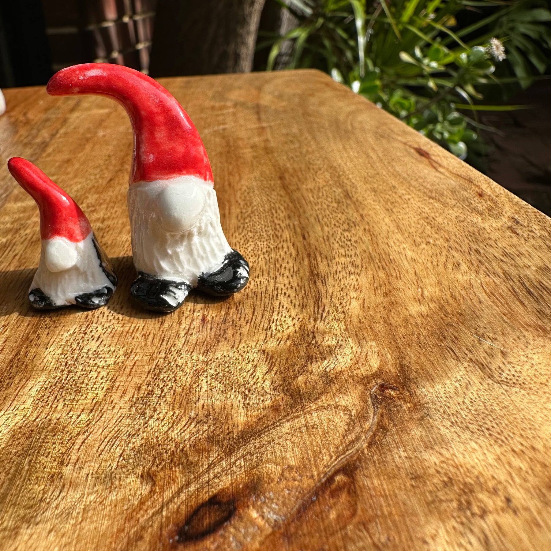 Gonk Pair | Handmade Ceramic Christmas Ornaments
