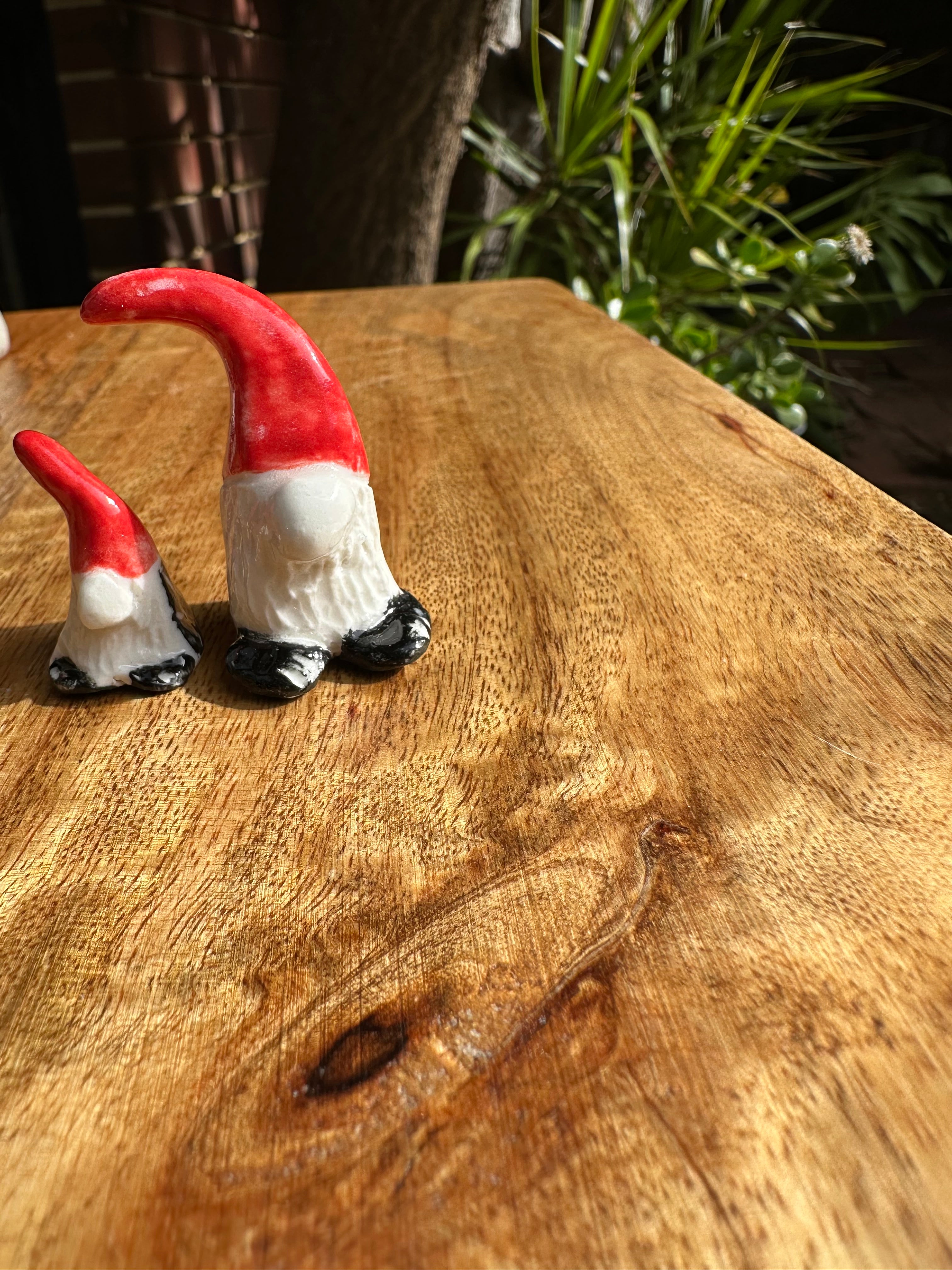 Gonk Pair | Handmade Ceramic Christmas Ornaments