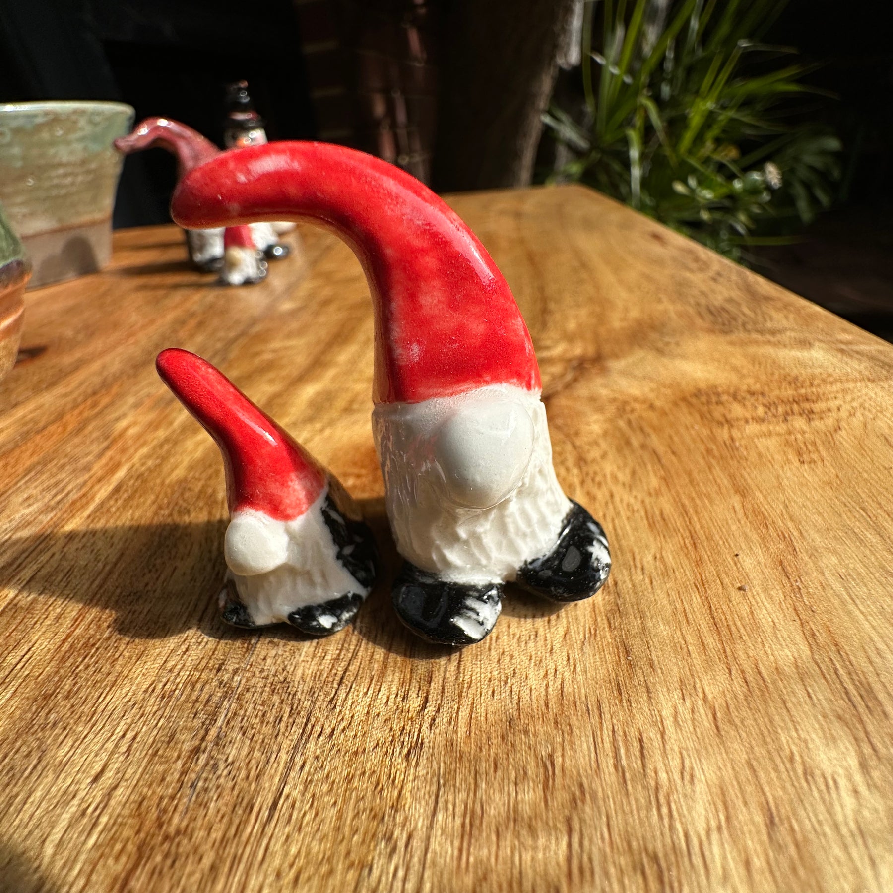 Gonk Pair | Handmade Ceramic Christmas Ornaments
