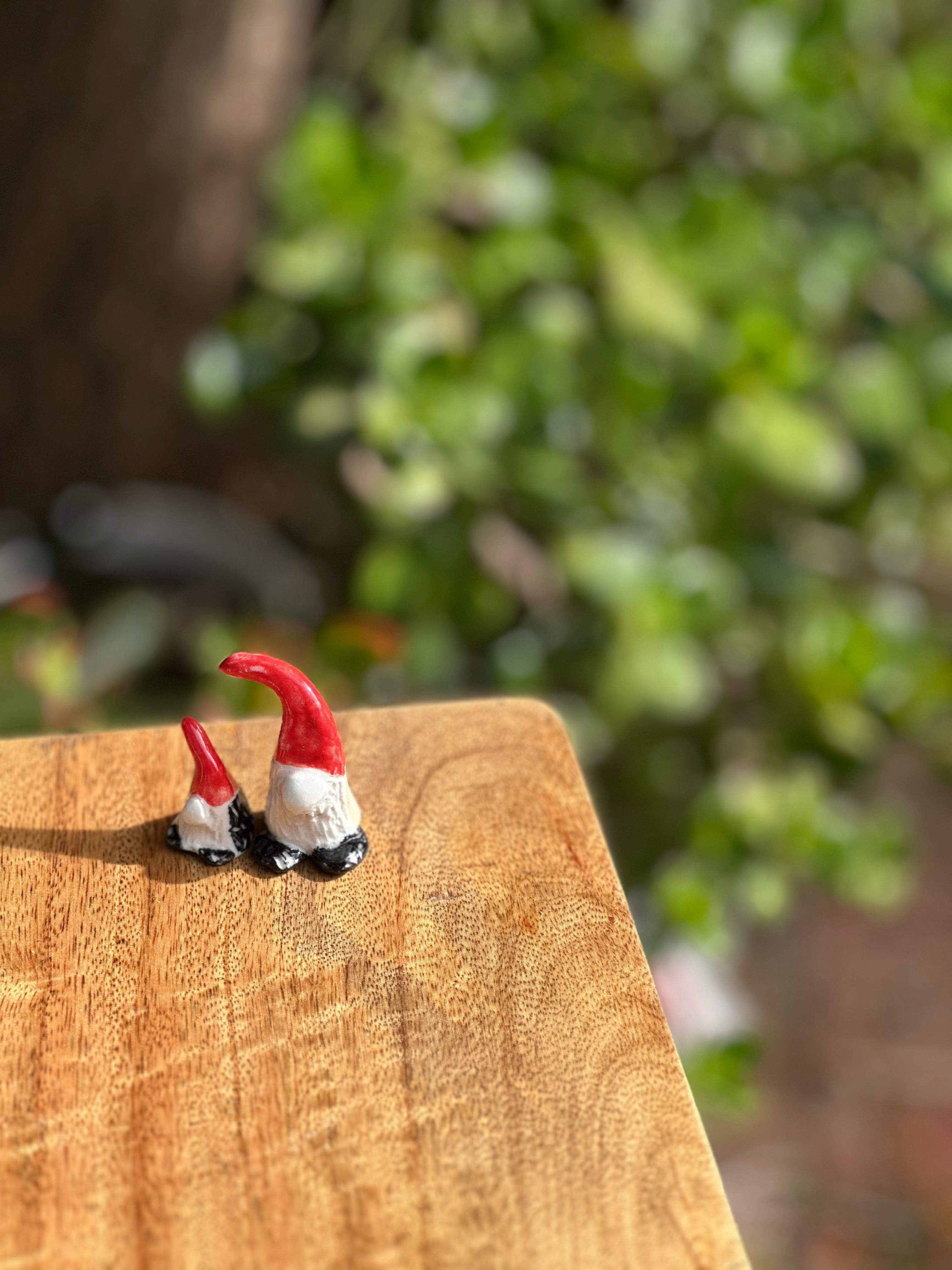 Gonk Pair | Handmade Ceramic Christmas Ornaments