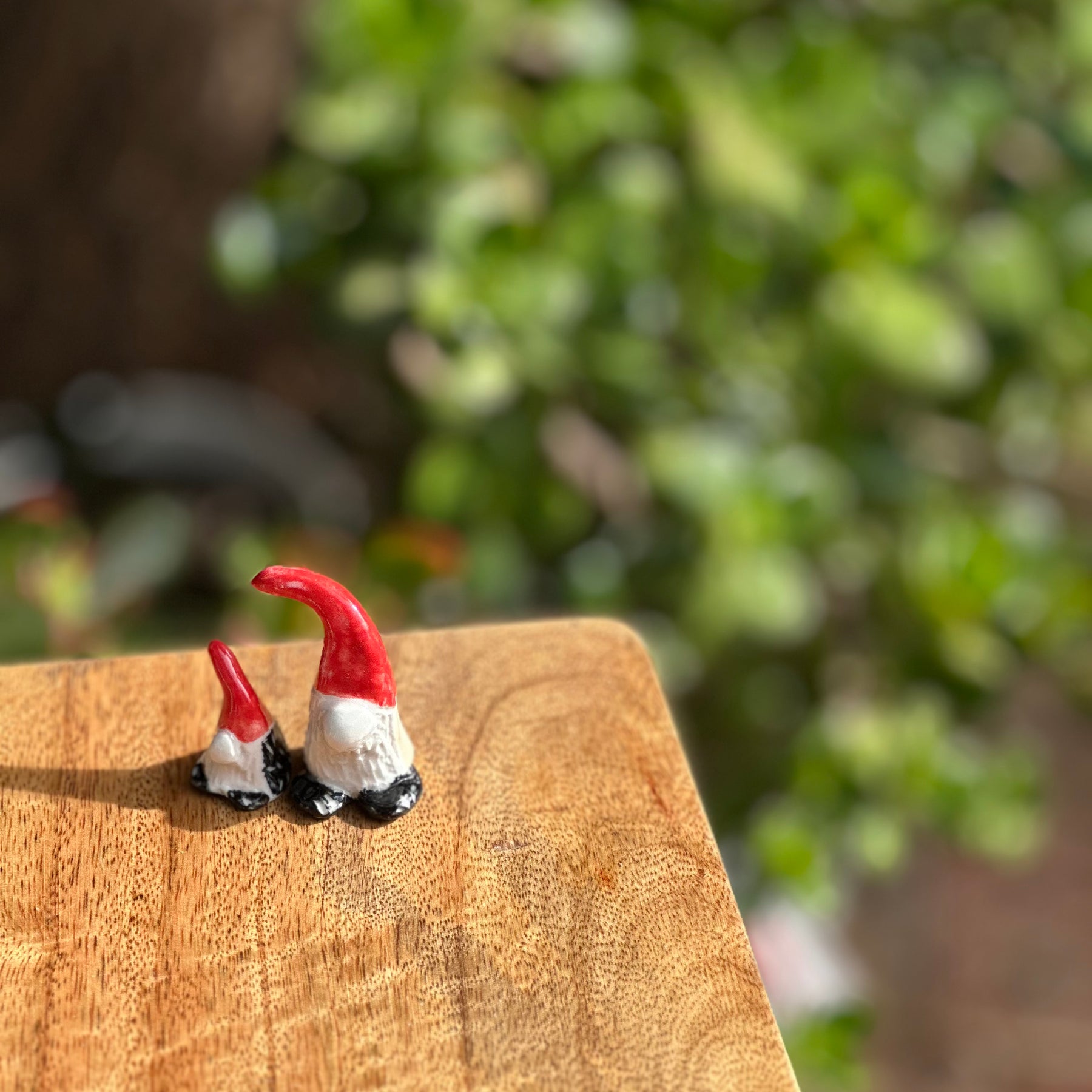Gonk Pair | Handmade Ceramic Christmas Ornaments