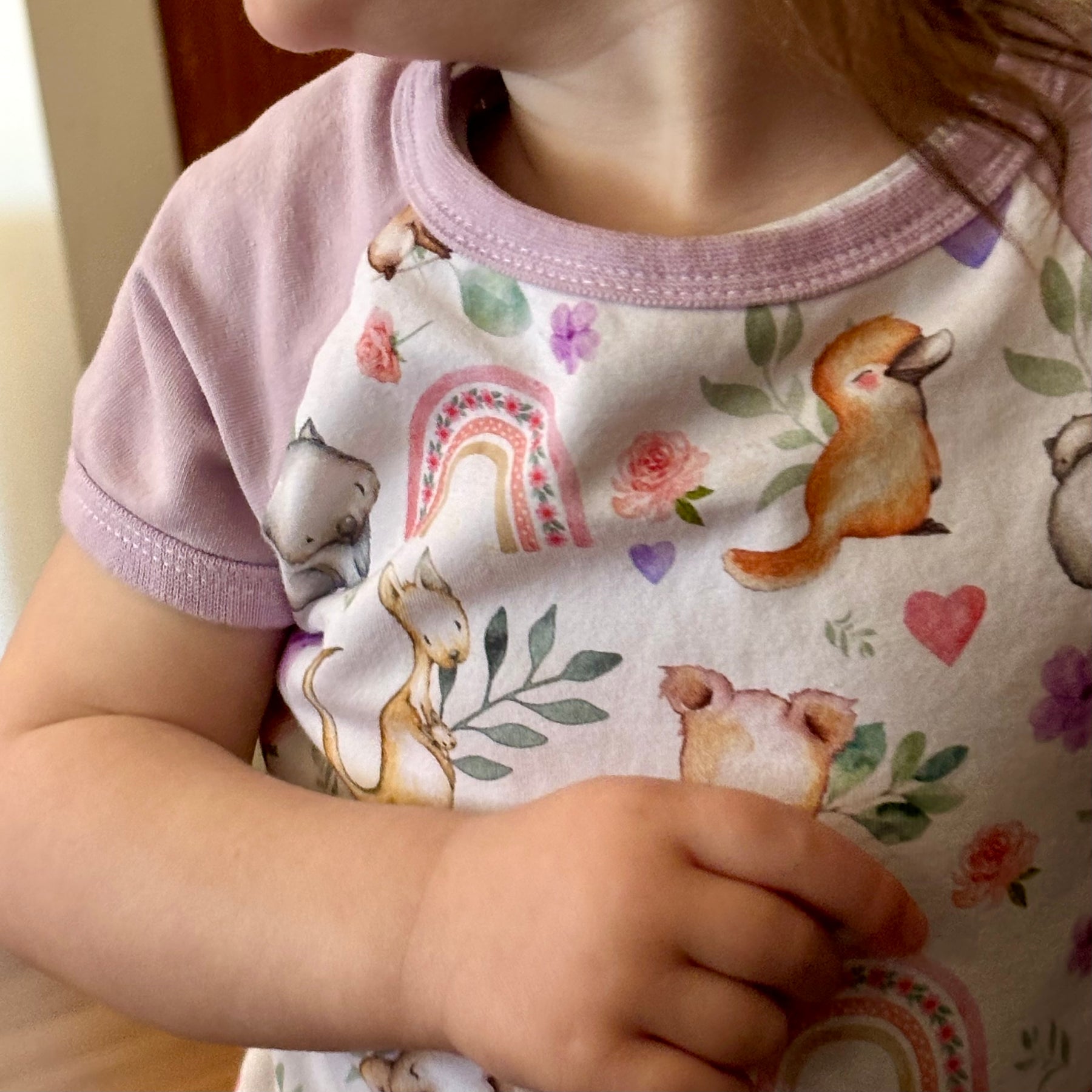 Baby Short Sleeved Bodysuit | Koala Dreams | Size premmie to 2 | Made to order
