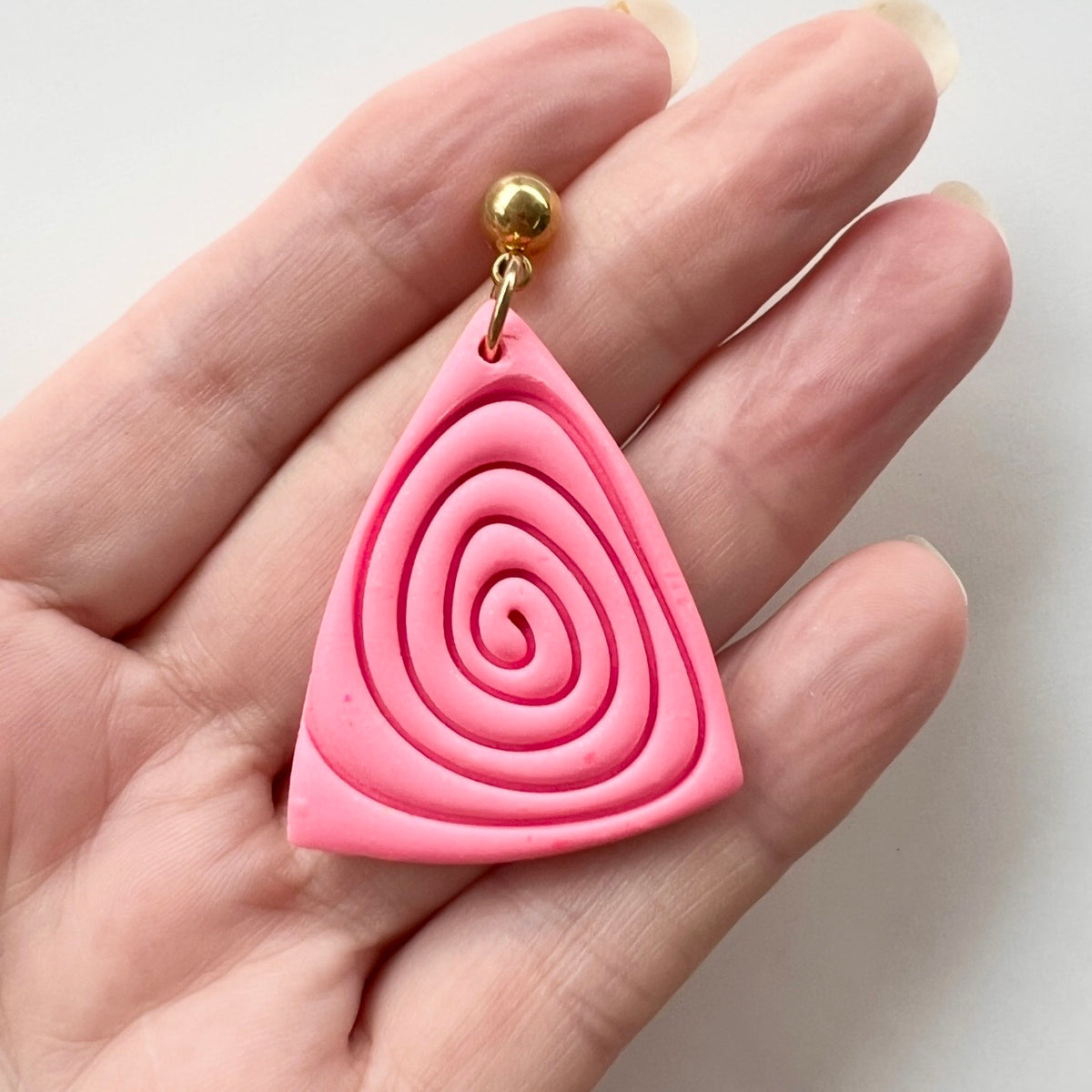 Earrings~Polymer Clay ~ Textured ~Dangles