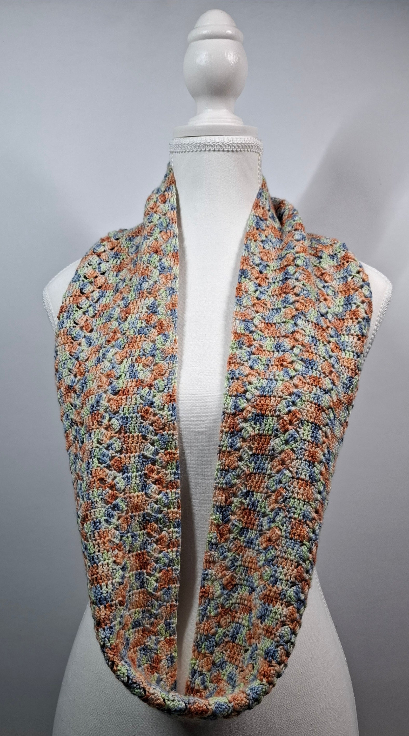 Merino Silk Infinity Scarf - "The Blind Girl"