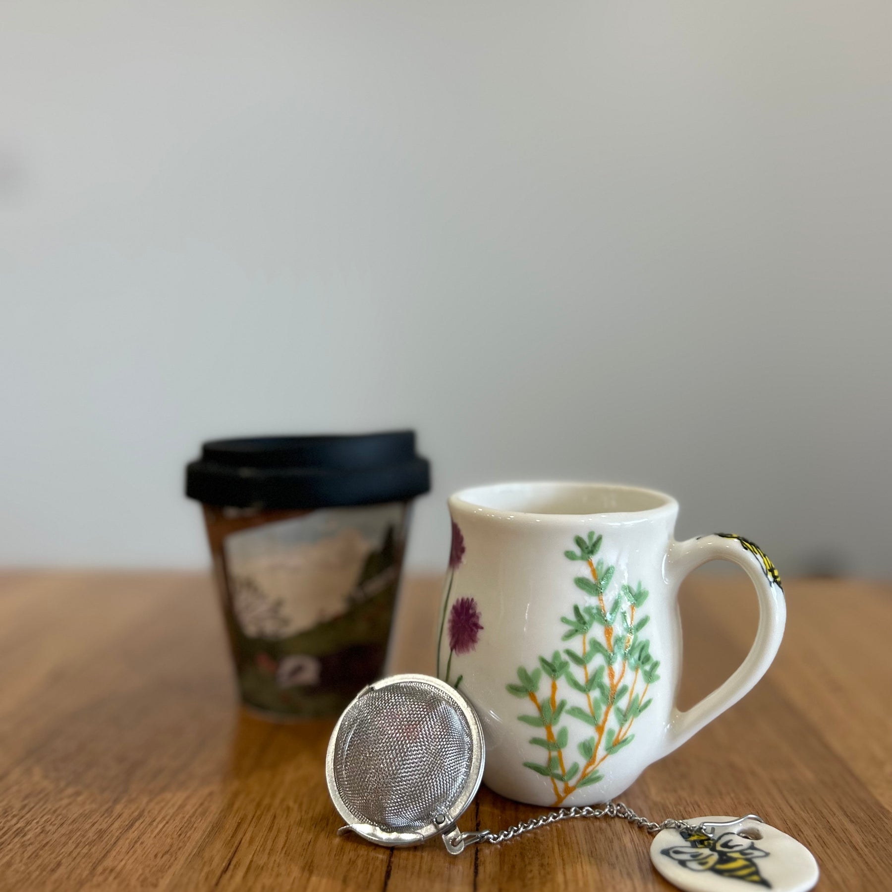 Custom Painted, Handmade Pottery Mugs!