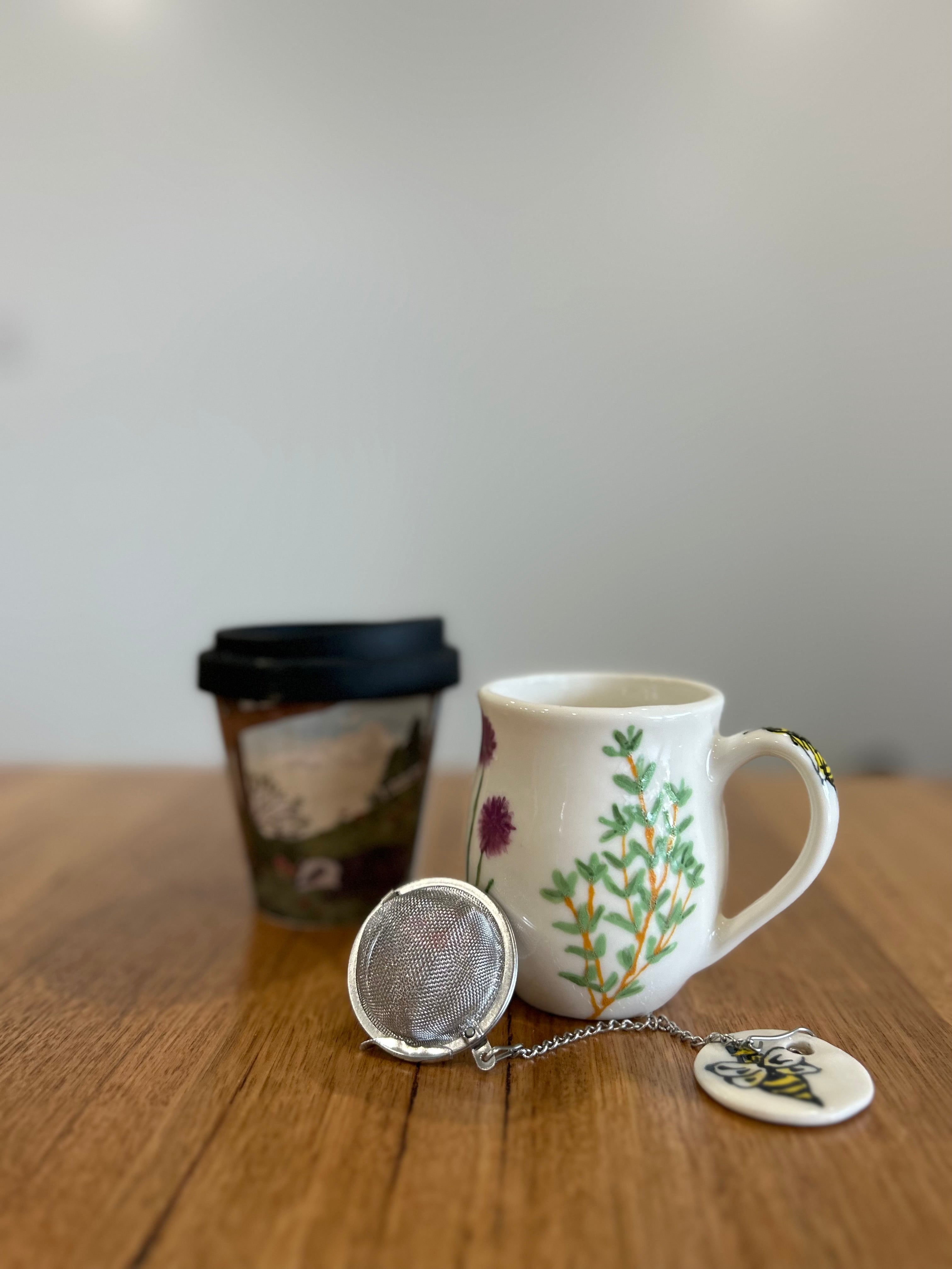 Custom Painted, Handmade Pottery Mugs!
