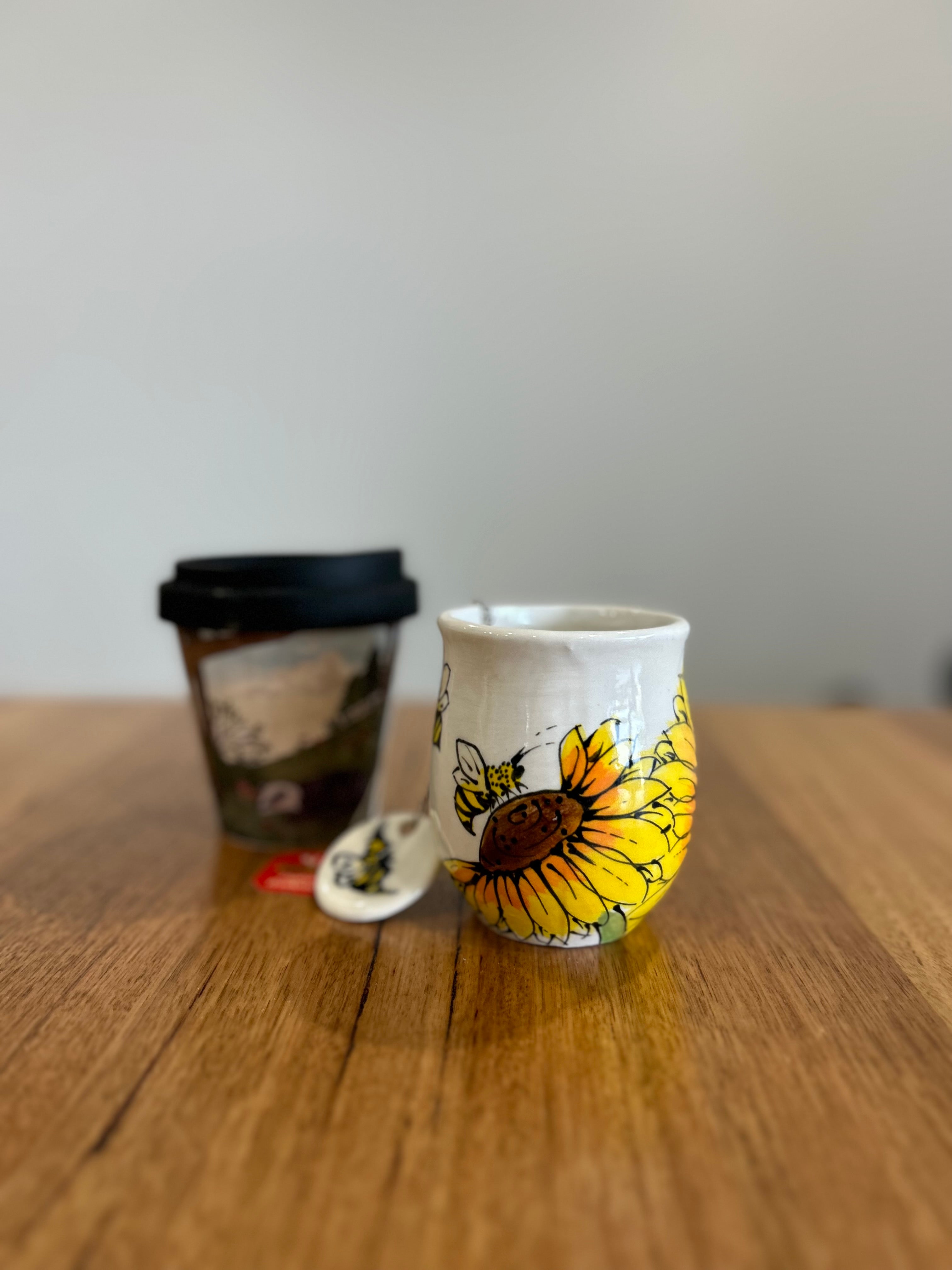 Custom Painted, Handmade Pottery Mugs!